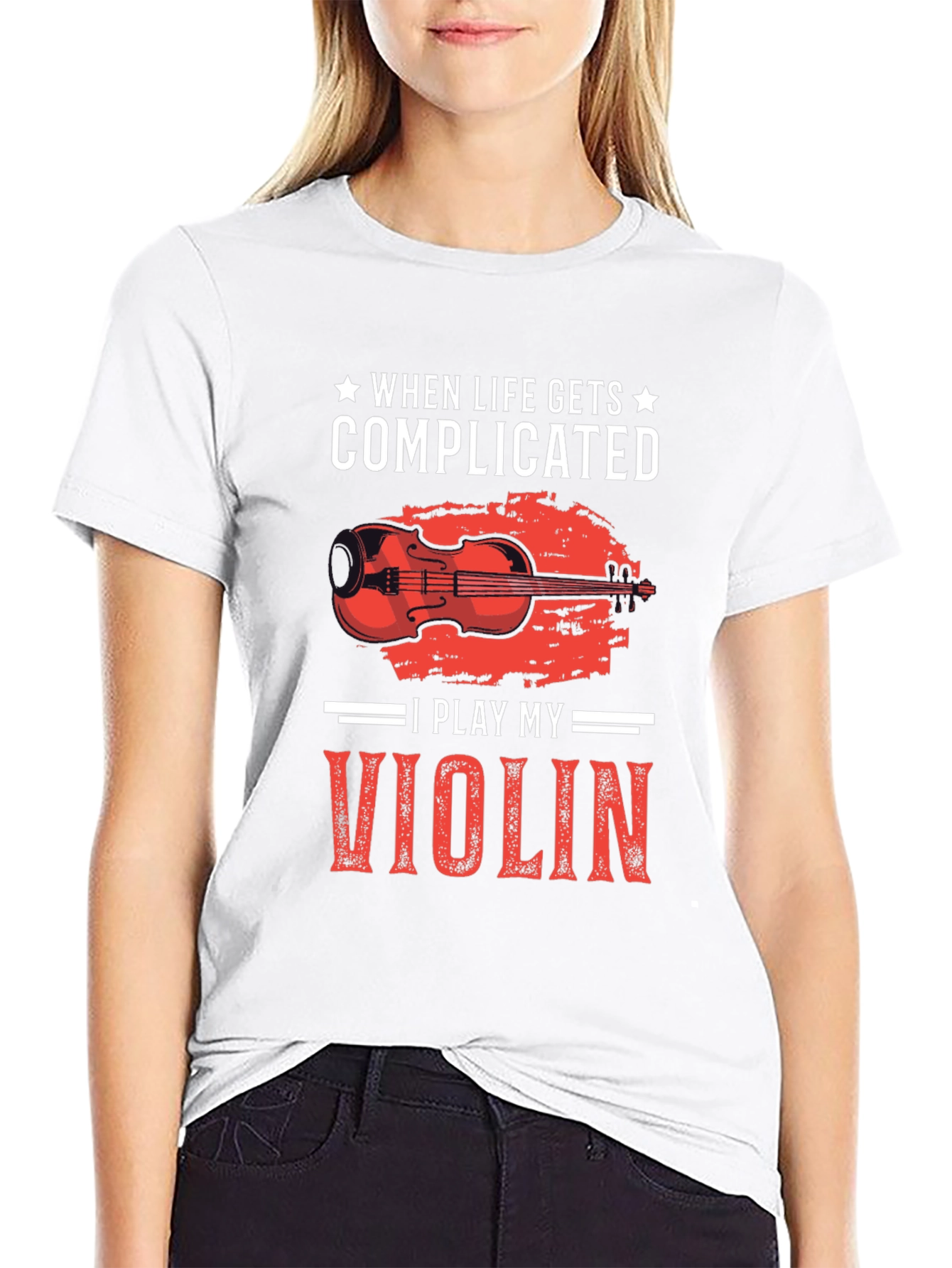 Complicated Life? Play Violin T-Shirt