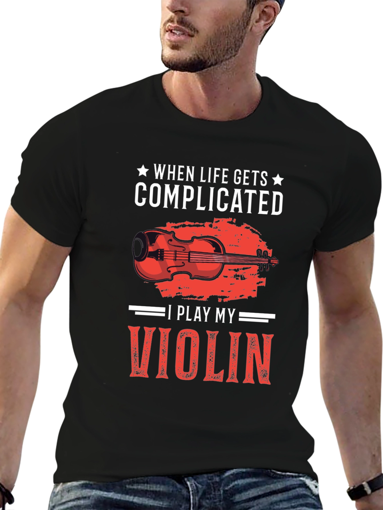 Complicated Life? Play Violin T-Shirt