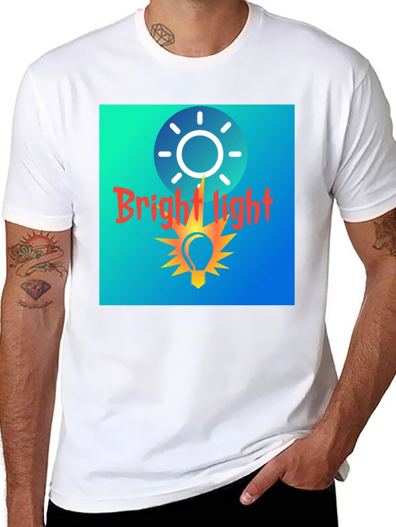 Bright Light Graphic Tee - Stylish Comfort