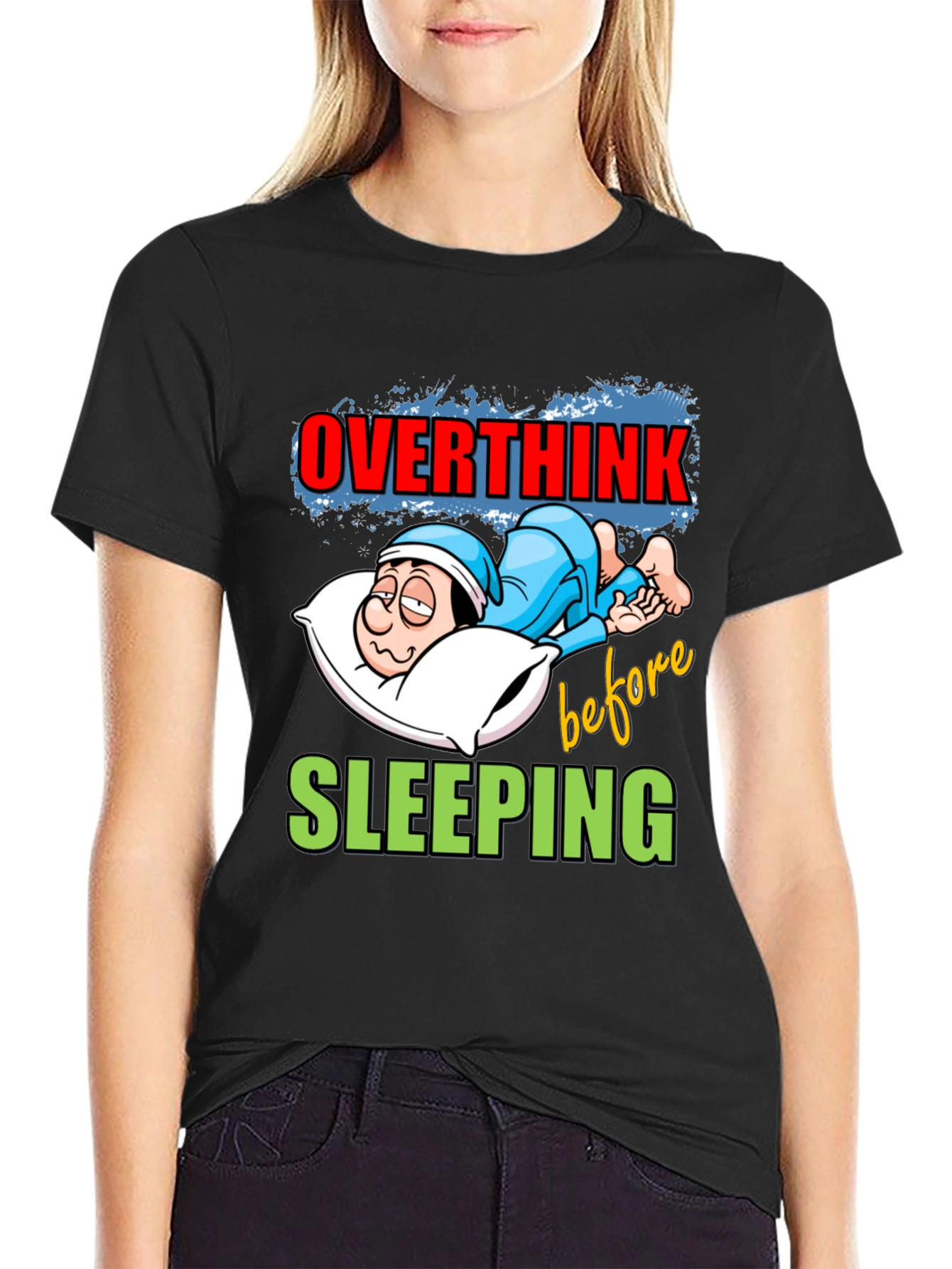 Overthink Before Sleeping Graphic Tee