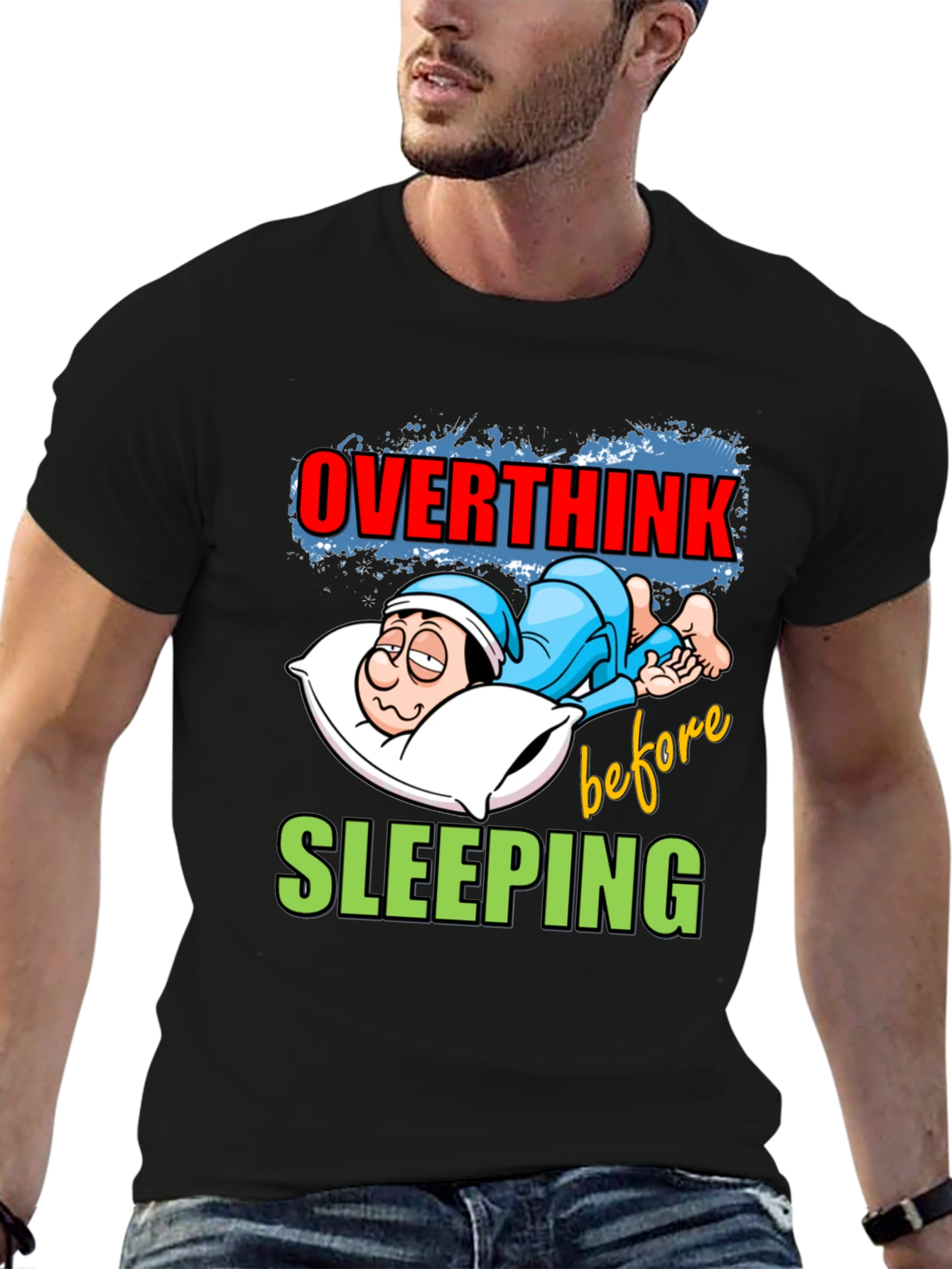 Overthink Before Sleeping Graphic Tee
