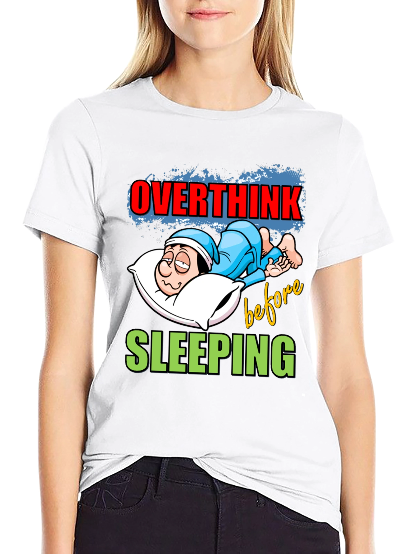 Overthink Before Sleeping Graphic Tee