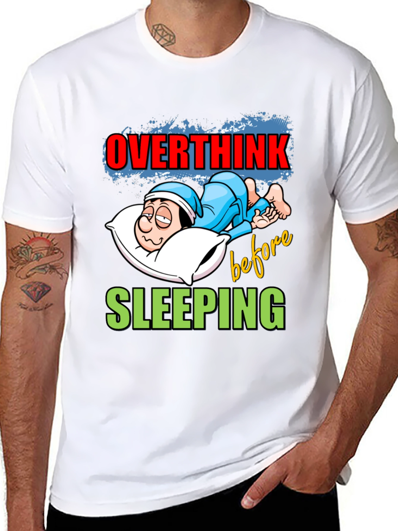 Overthink Before Sleeping Graphic Tee