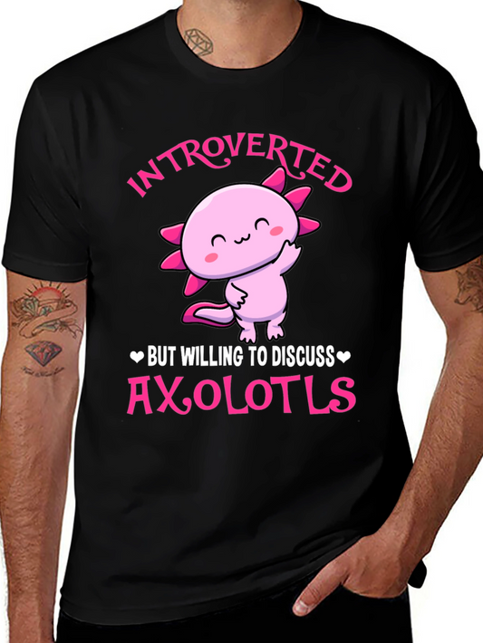 Introverted Axolotl T-Shirt - Cute and Comfy!