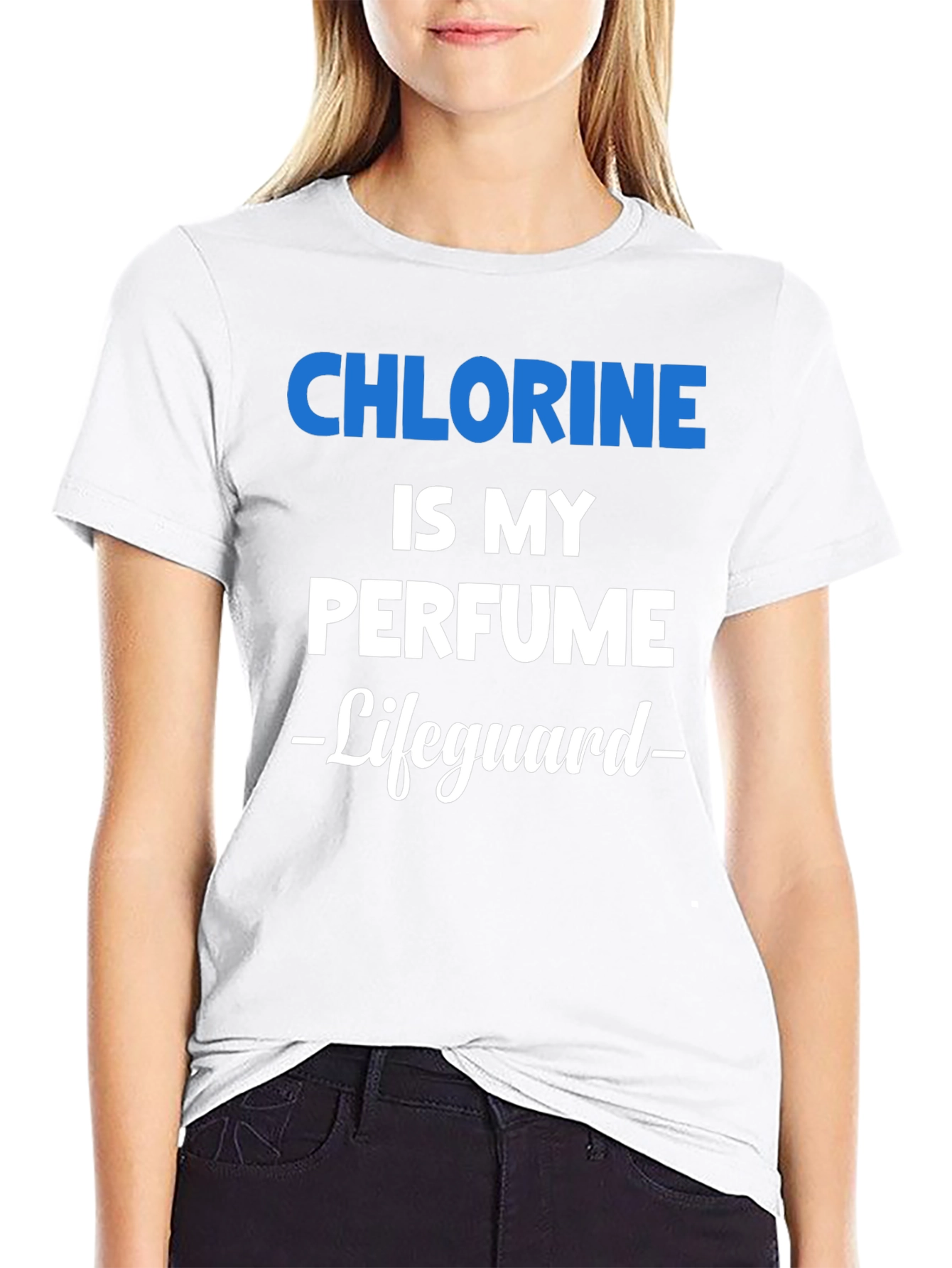 Chlorine is My Perfume Lifeguard Graphic T-Shirt