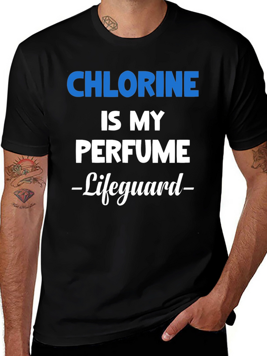 Chlorine is My Perfume Lifeguard Graphic T-Shirt