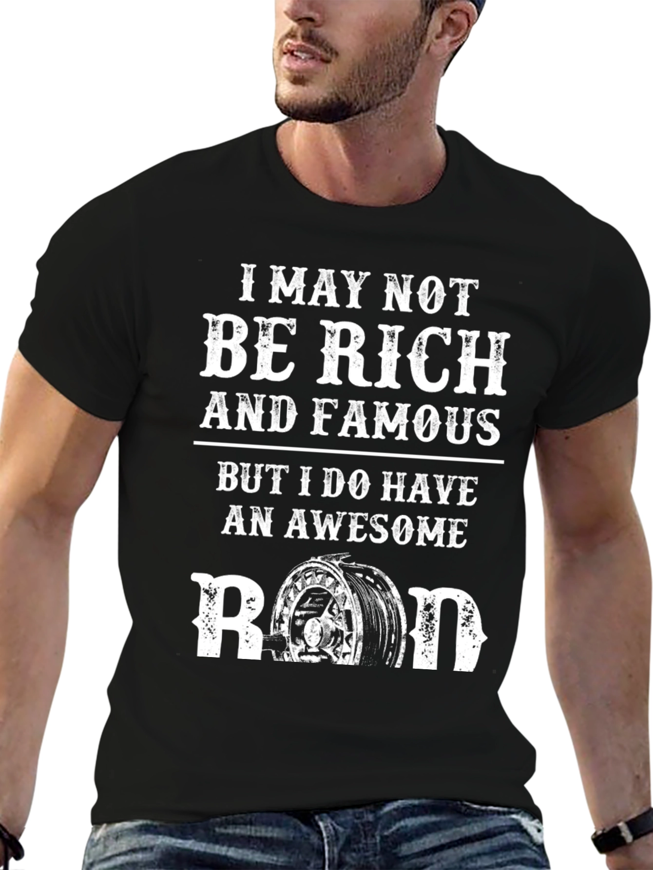 Awesome Rod T-Shirt - Fishing Humor Tee