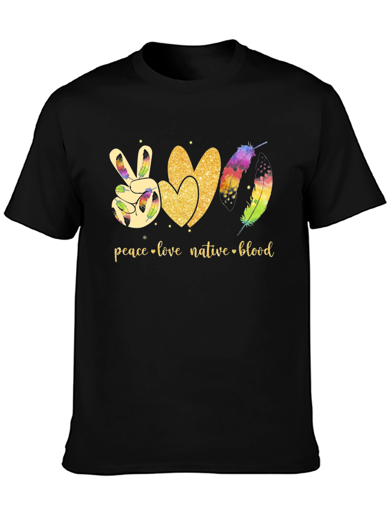 Peace Love Native Blood T-Shirt