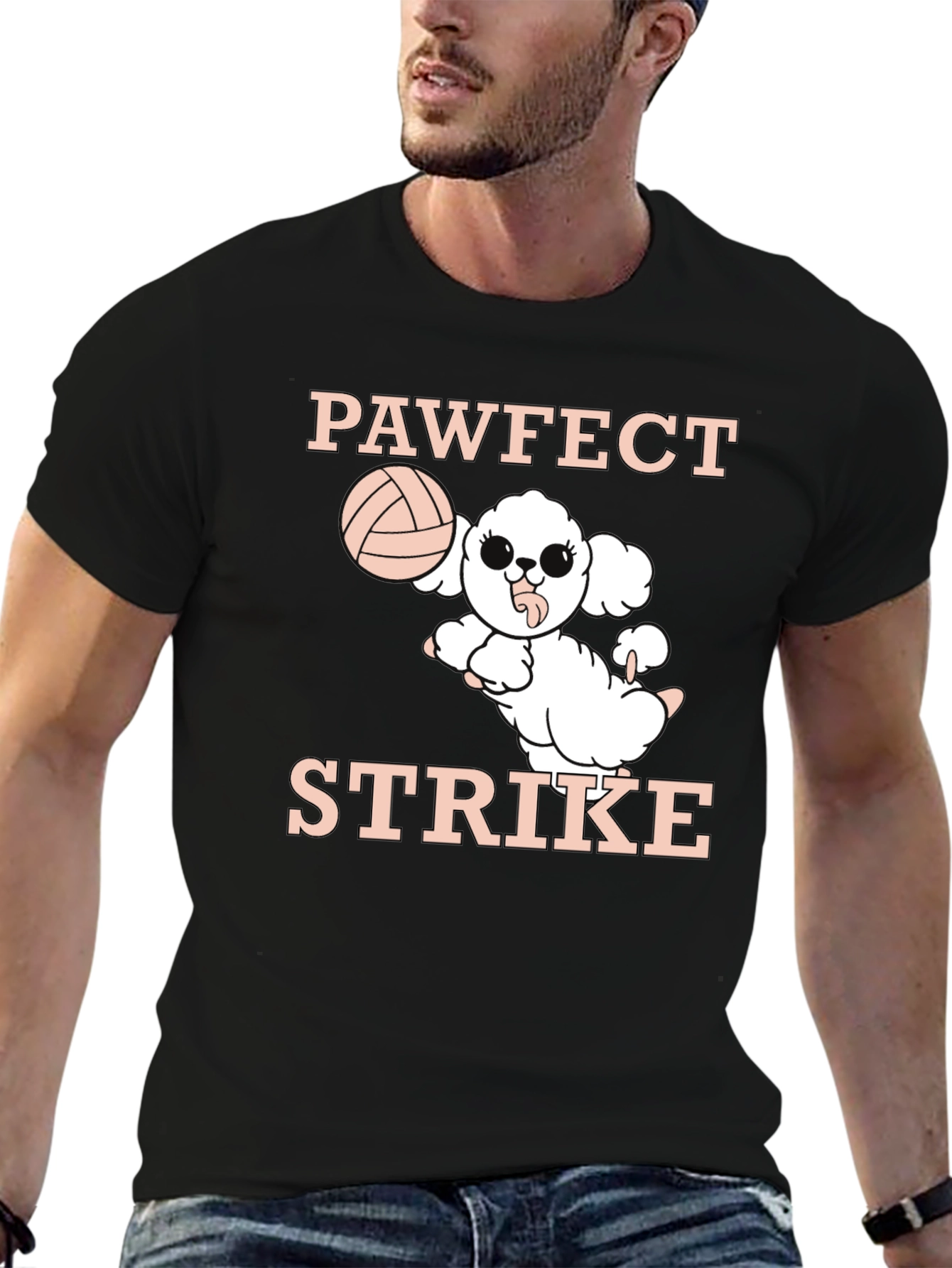 Pawfect Strike Volleyball T-Shirt