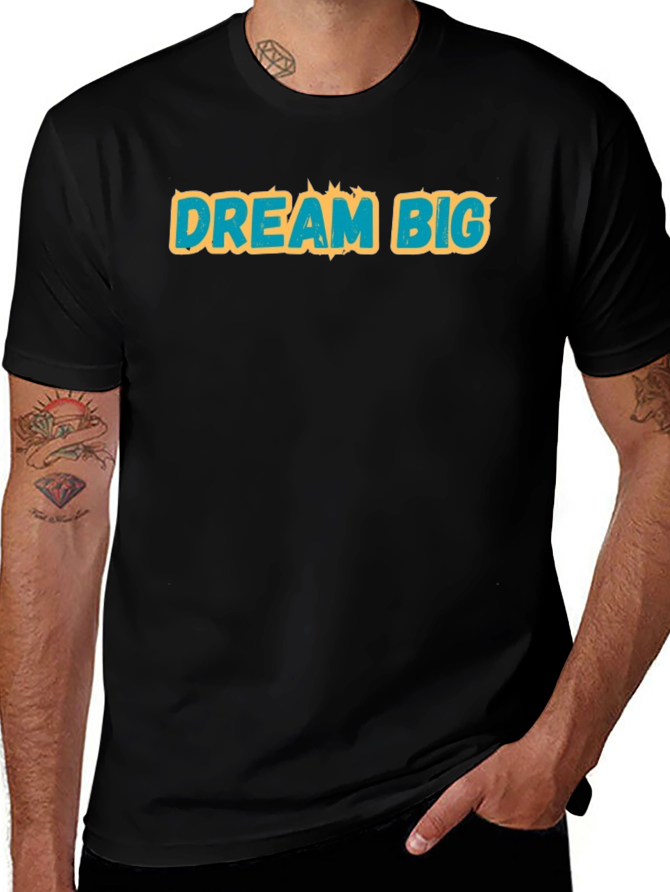 Dream Big Black Graphic T-Shirt