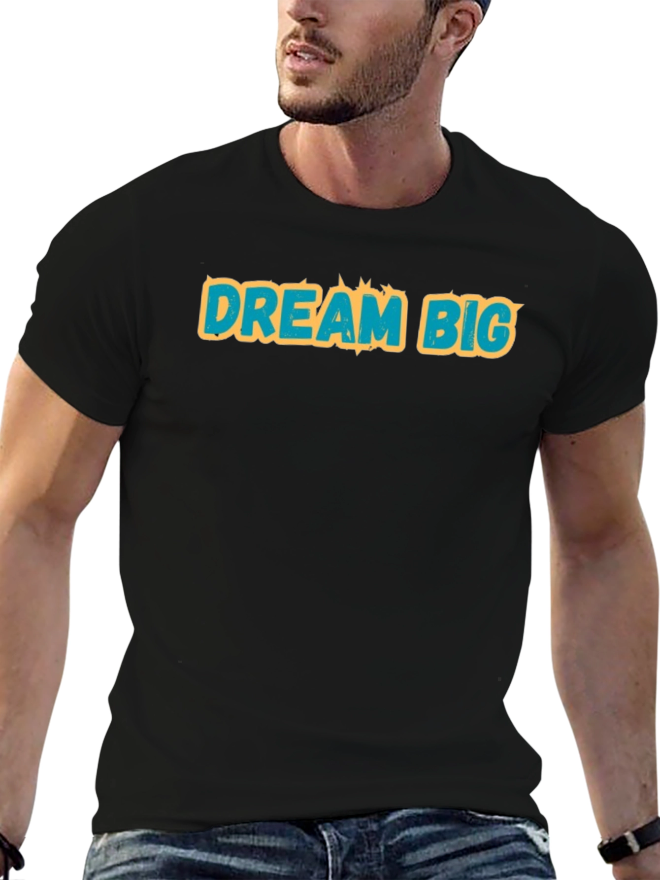 Dream Big Black Graphic T-Shirt