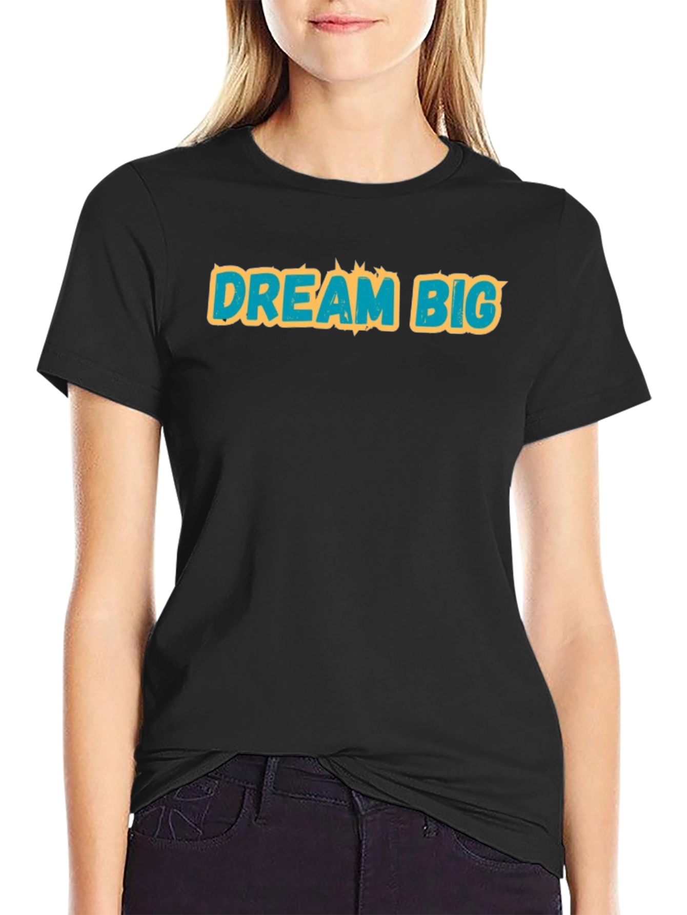 Dream Big Black Graphic T-Shirt