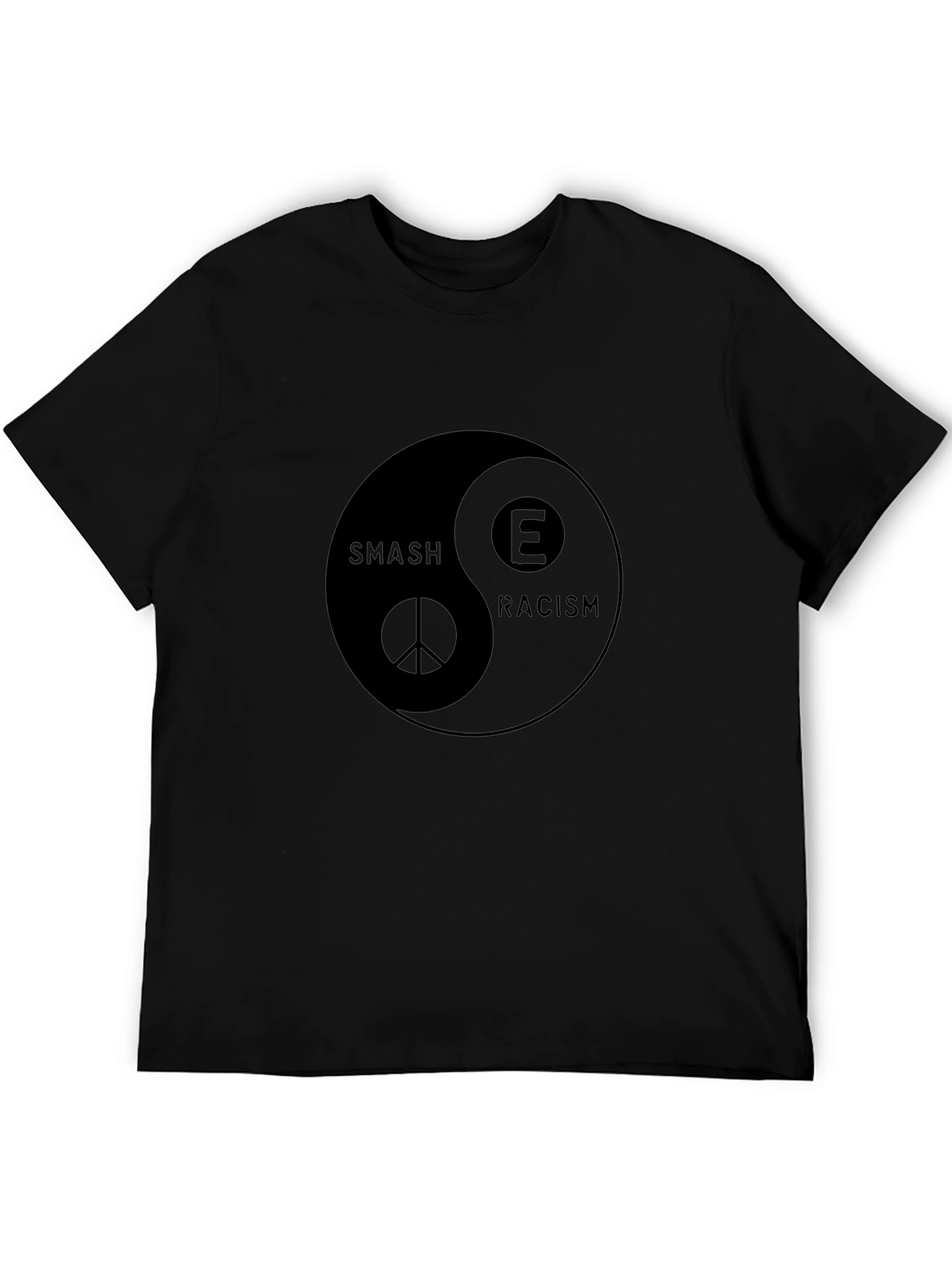 Smash Racism Yin Yang Graphic T-Shirt