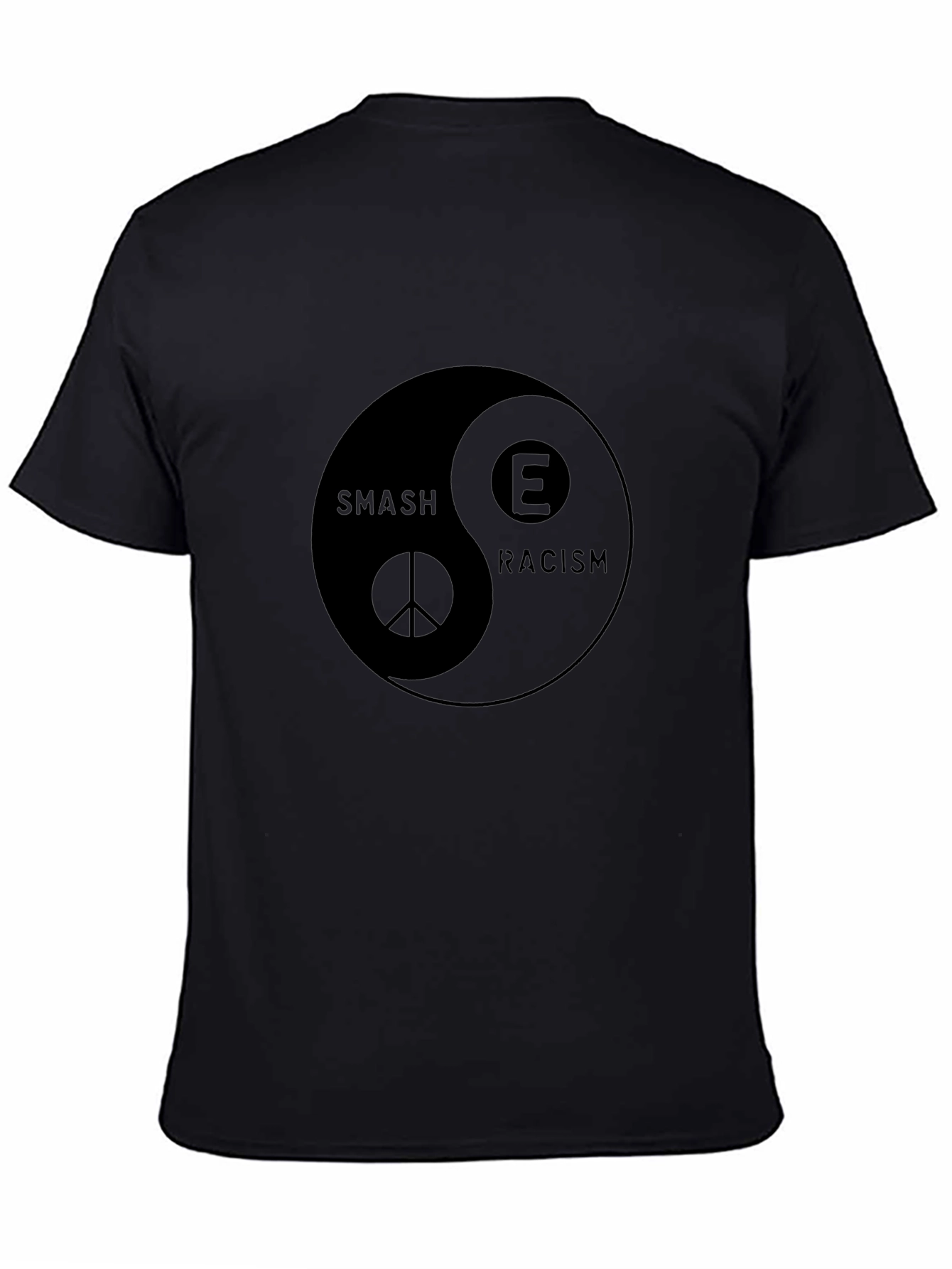 Smash Racism Yin Yang Graphic T-Shirt