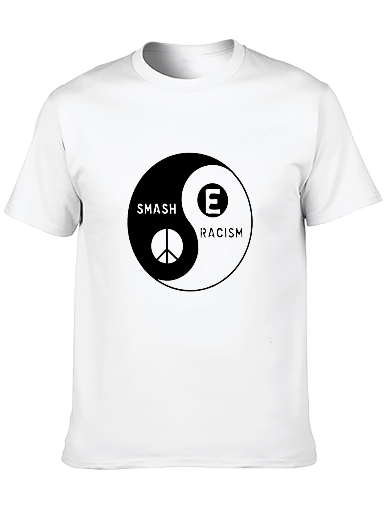 Smash Racism Yin Yang Graphic T-Shirt