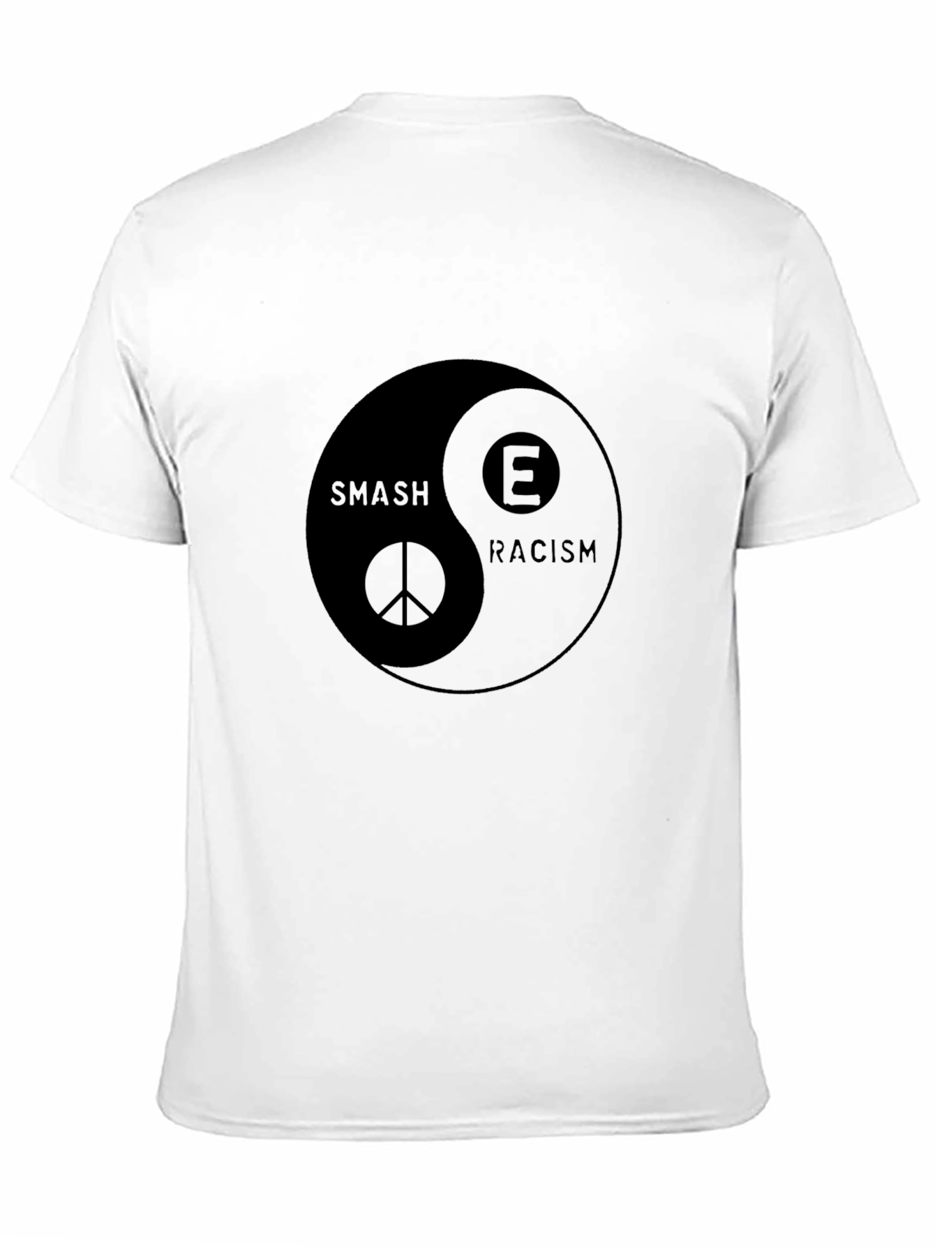 Smash Racism Yin Yang Graphic T-Shirt
