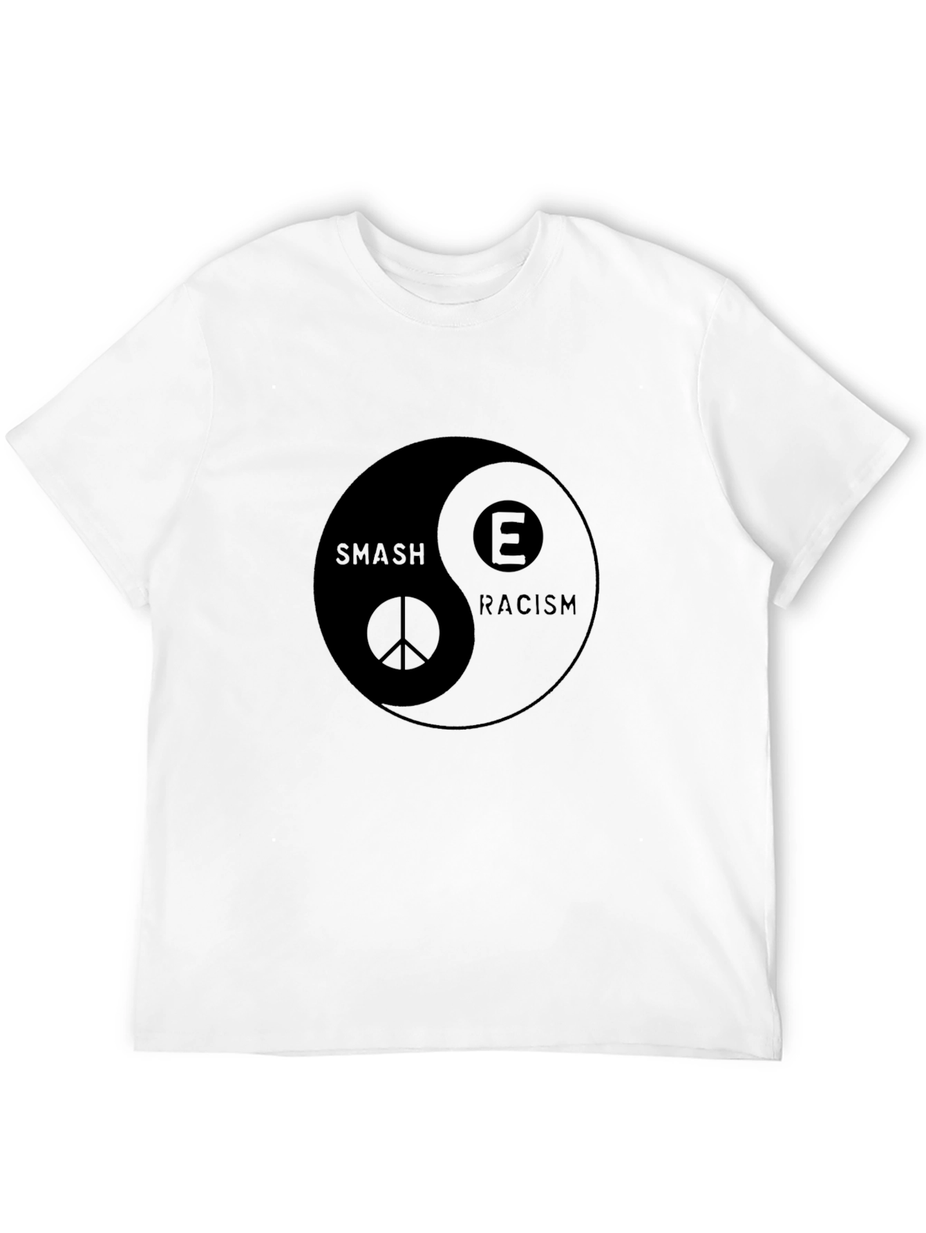 Smash Racism Yin Yang Graphic T-Shirt