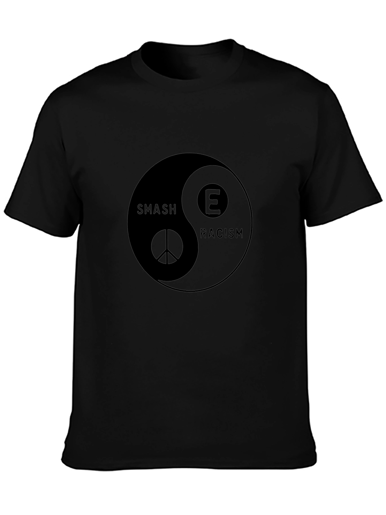 Smash Racism Yin Yang Graphic T-Shirt