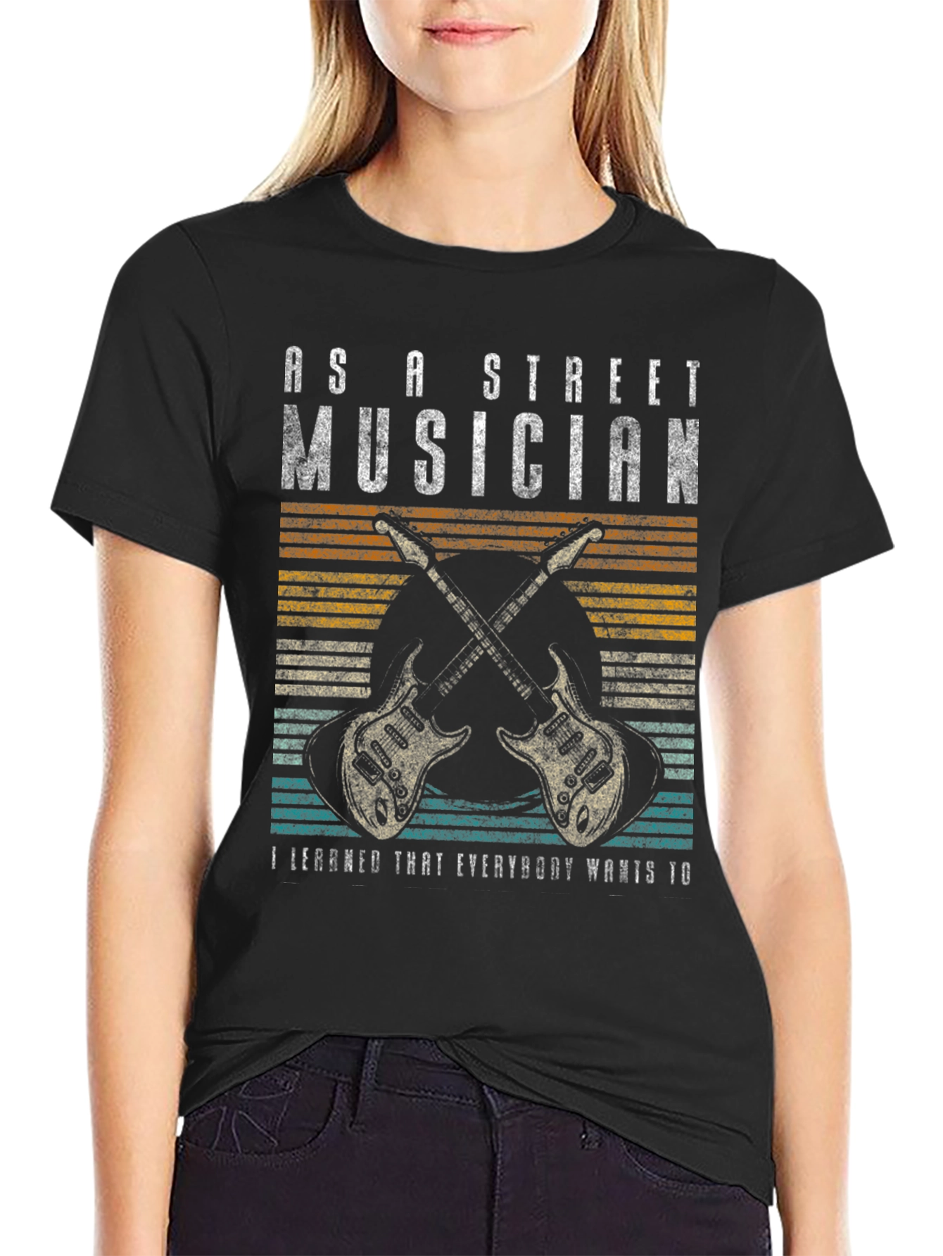 As a Street Musician Graphic T-Shirt