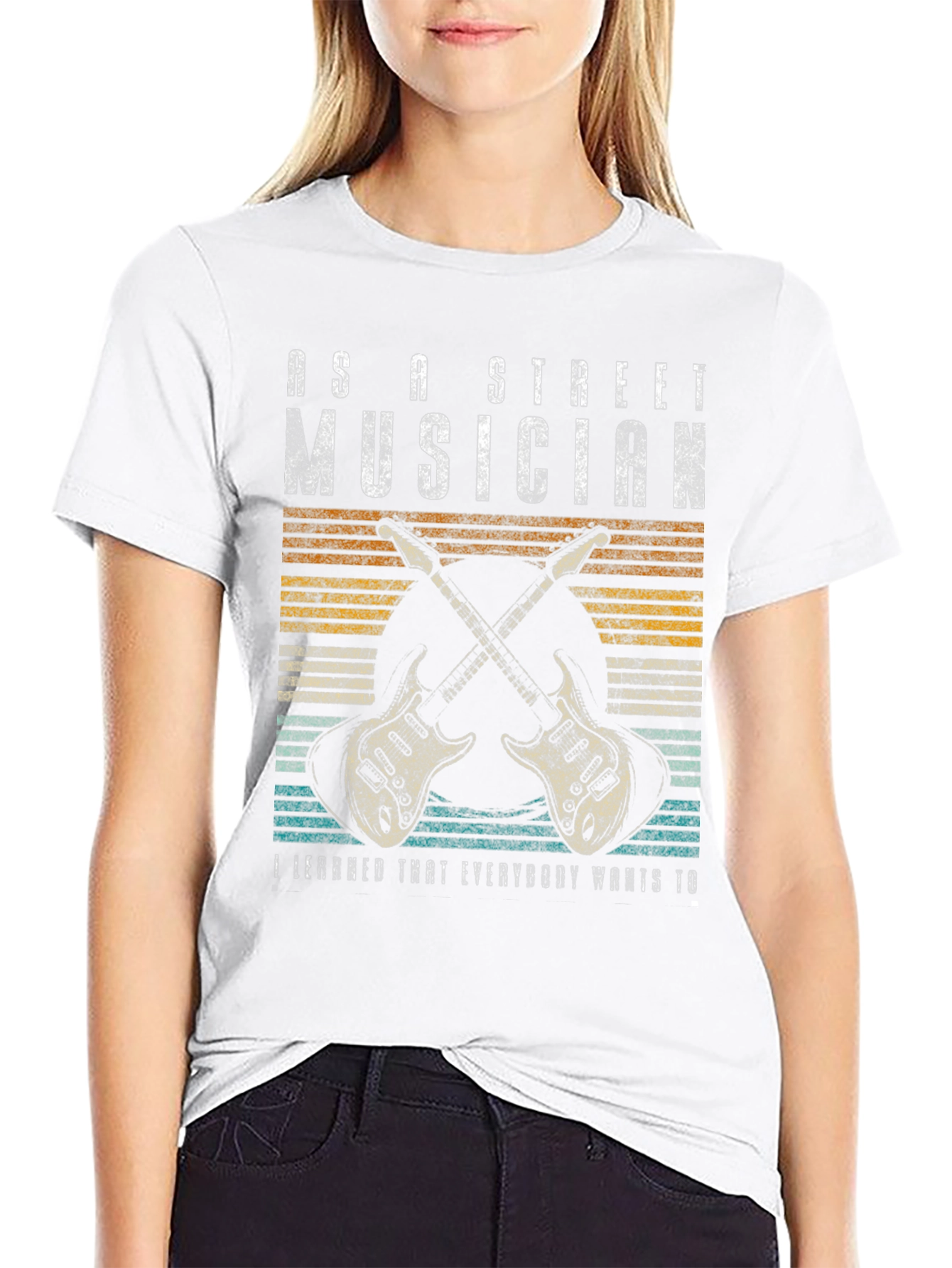 As a Street Musician Graphic T-Shirt