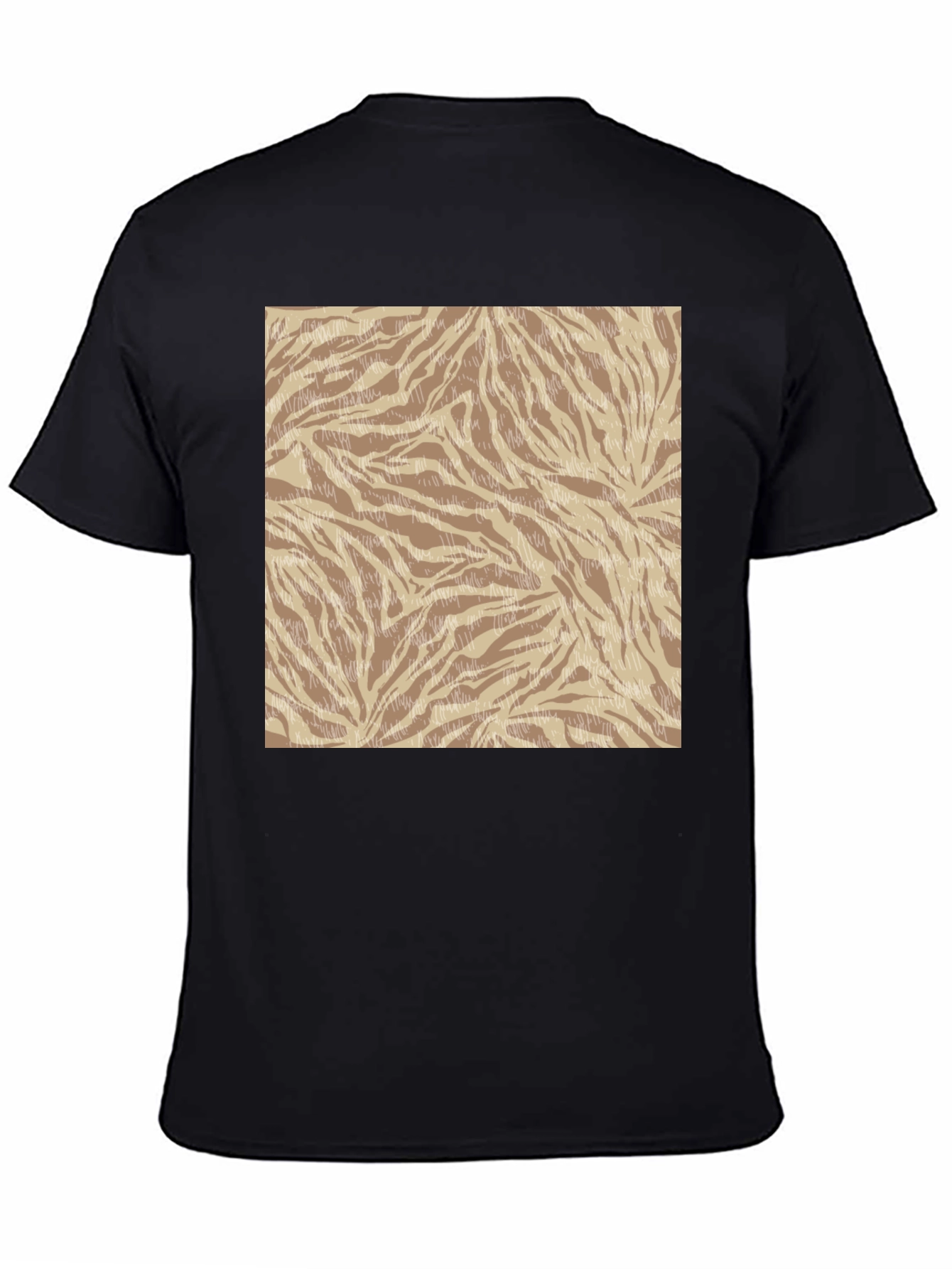 Trendy Zebra Print Crew Neck Tee