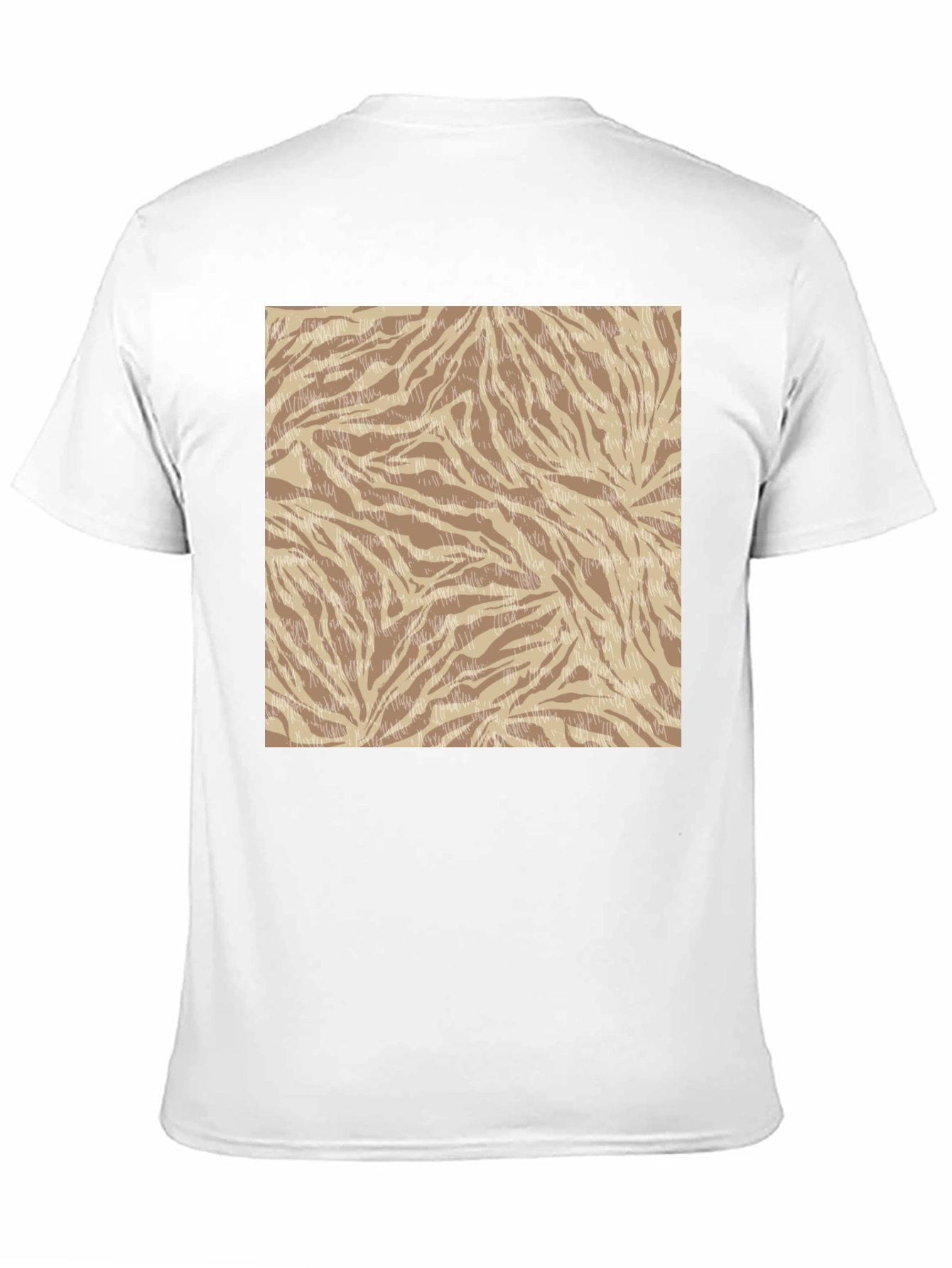 Trendy Zebra Print Crew Neck Tee