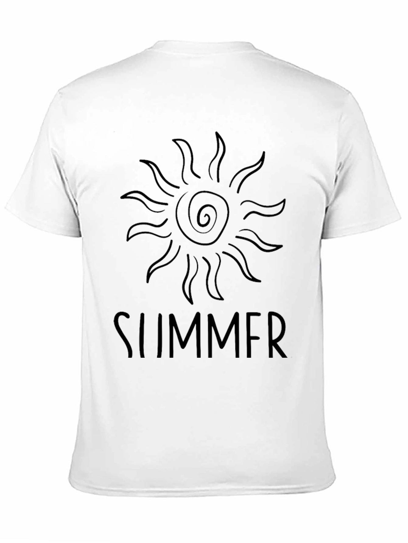 Summer Sun Graphic Tee - Black Unisex T-Shirt