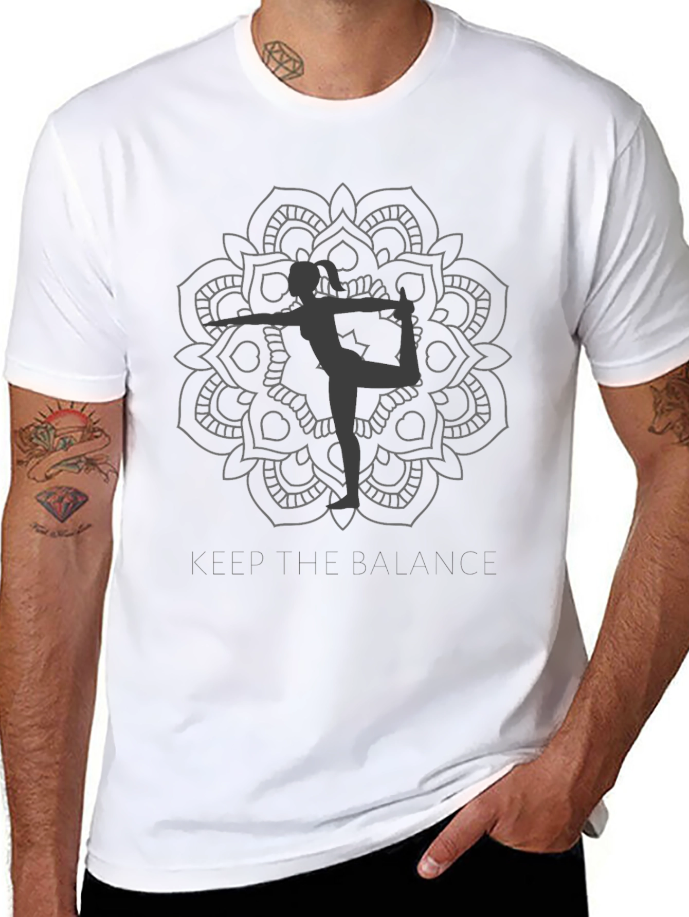 Balance Mandala T-Shirt - Yoga Inspired Tee