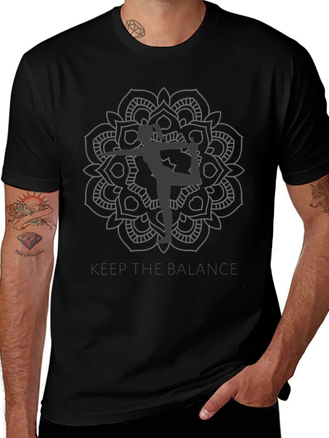 Balance Mandala T-Shirt - Yoga Inspired Tee