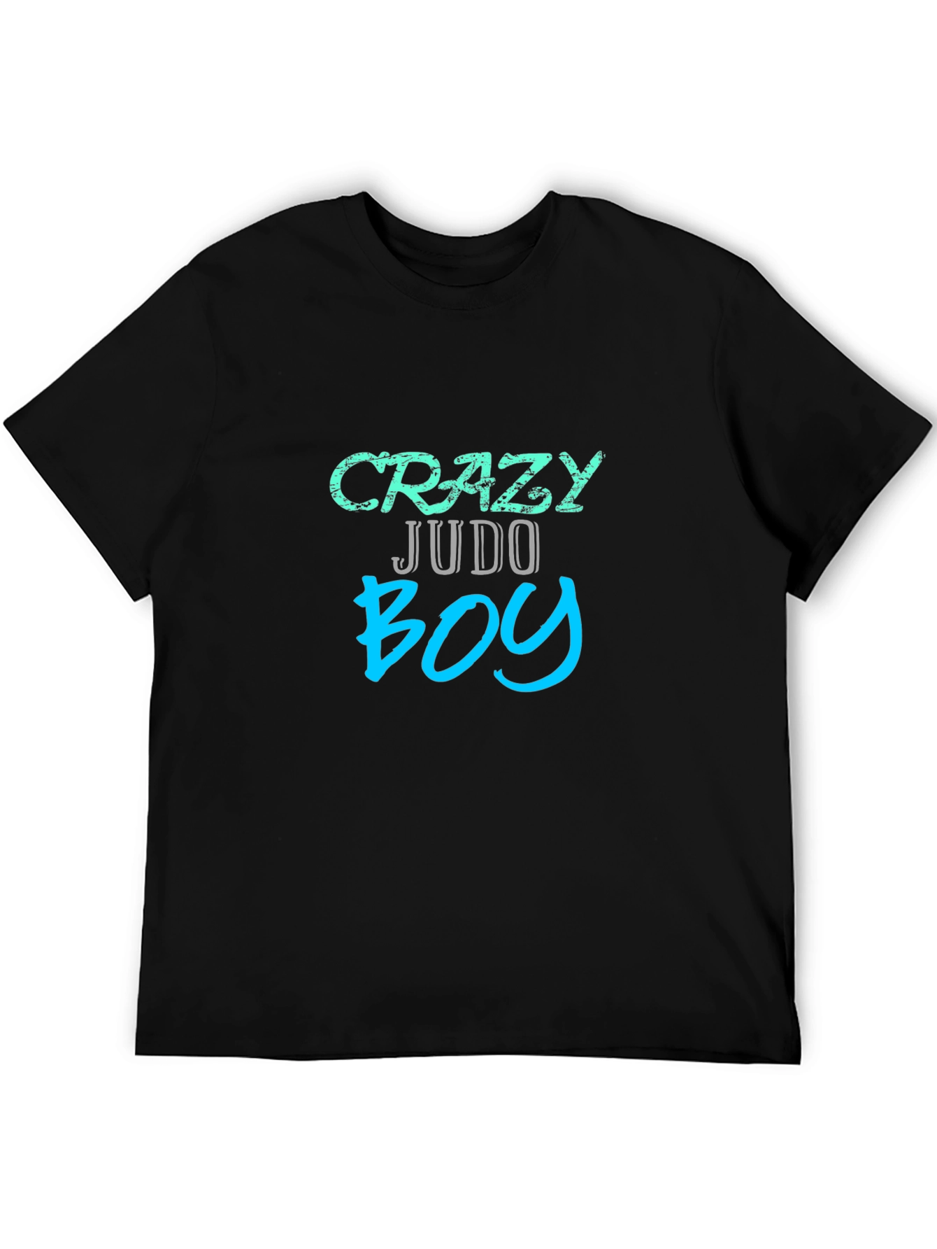 Crazy Judo Boy Graphic Tee - Black