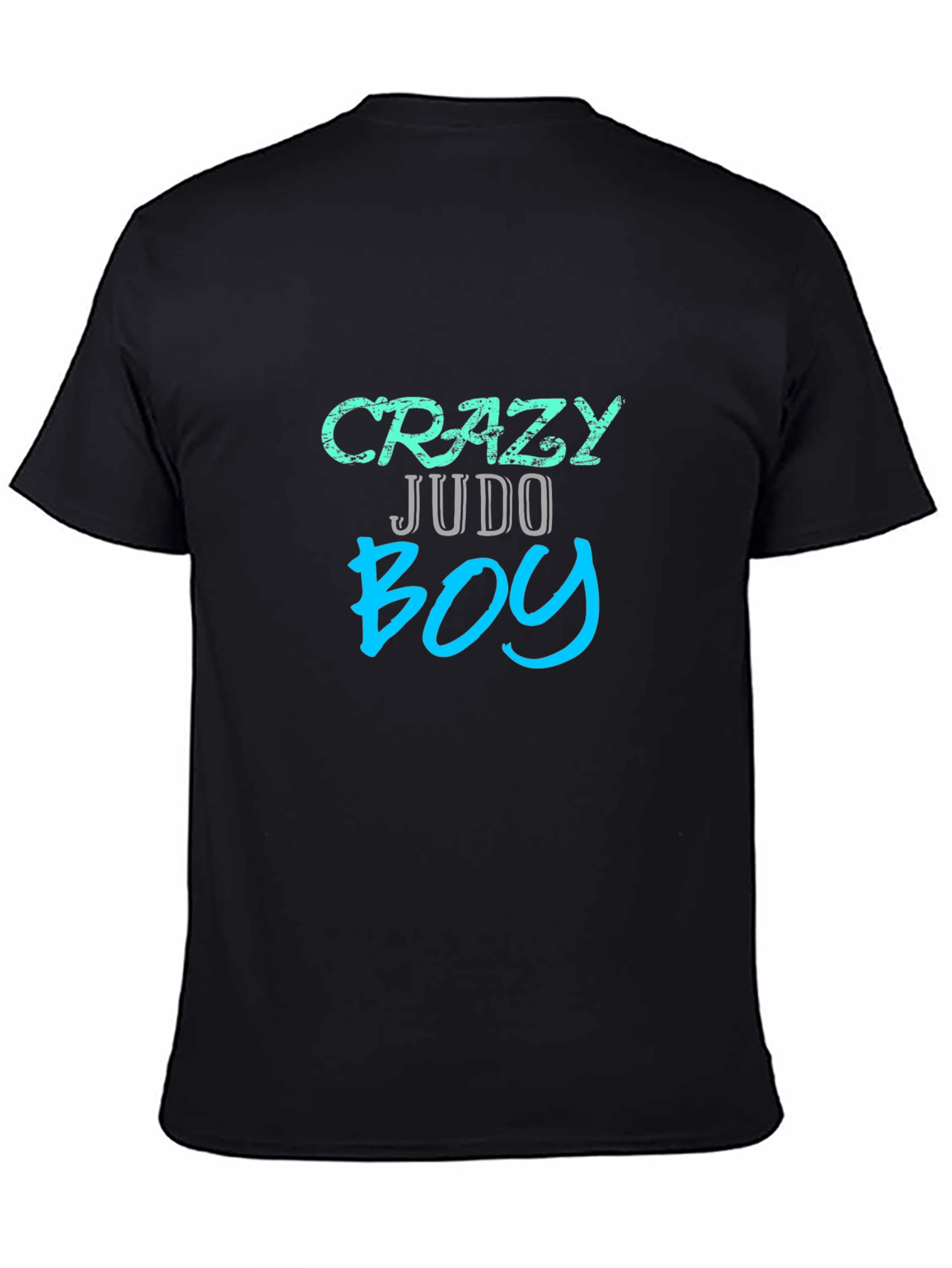 Crazy Judo Boy Graphic Tee - Black