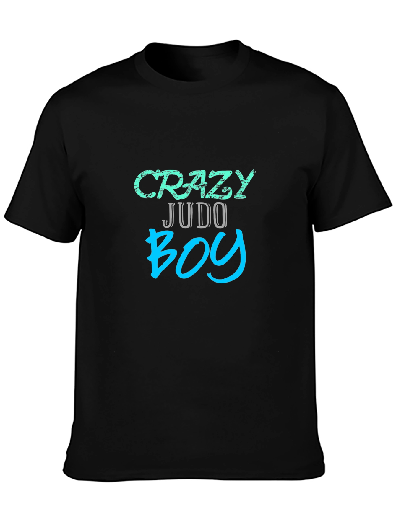 Crazy Judo Boy Graphic Tee - Black