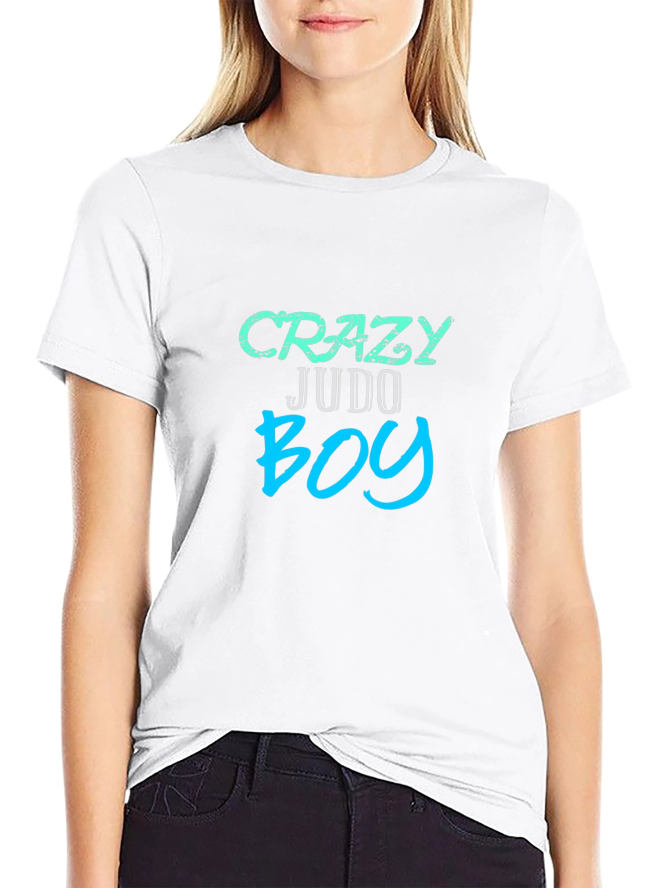 Crazy Judo Boy Graphic Tee - Black