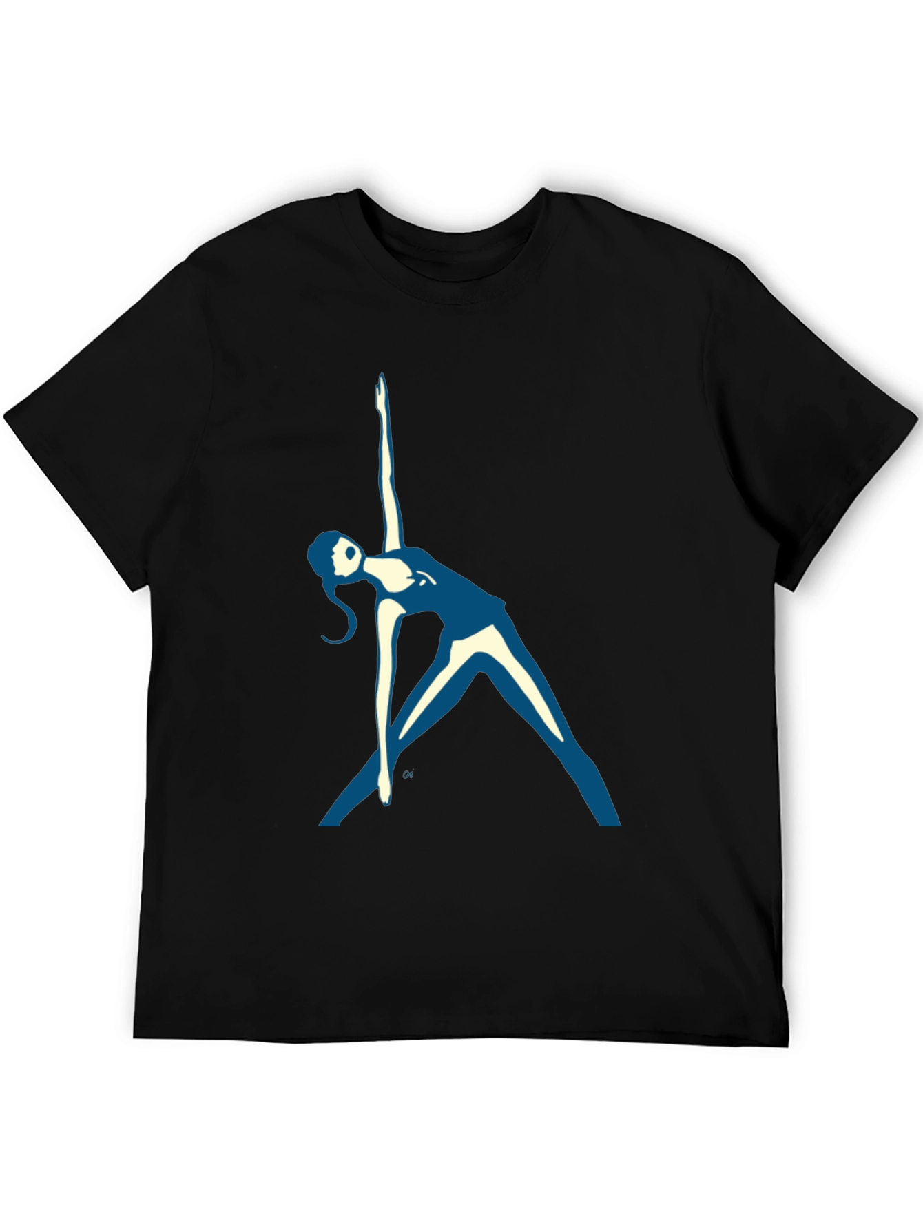 Yoga Pose Graphic Tee - Black Unisex T-Shirt