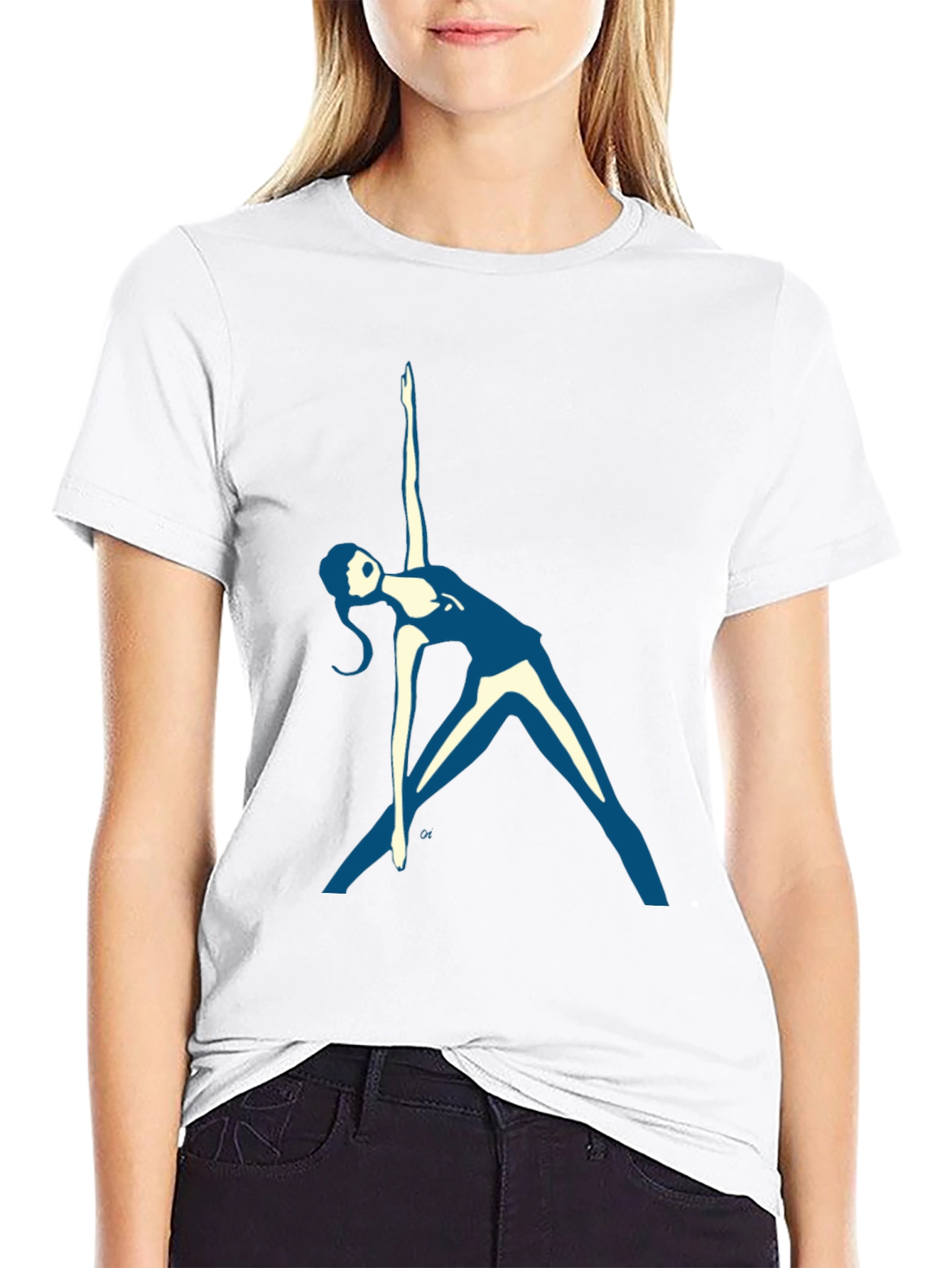 Yoga Pose Graphic Tee - Black Unisex T-Shirt