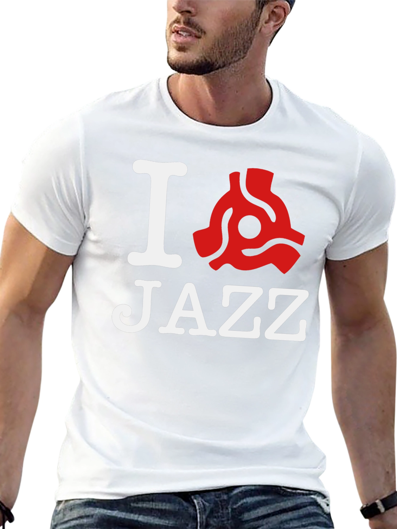 I Love Jazz T-Shirt - Black Graphic Tee