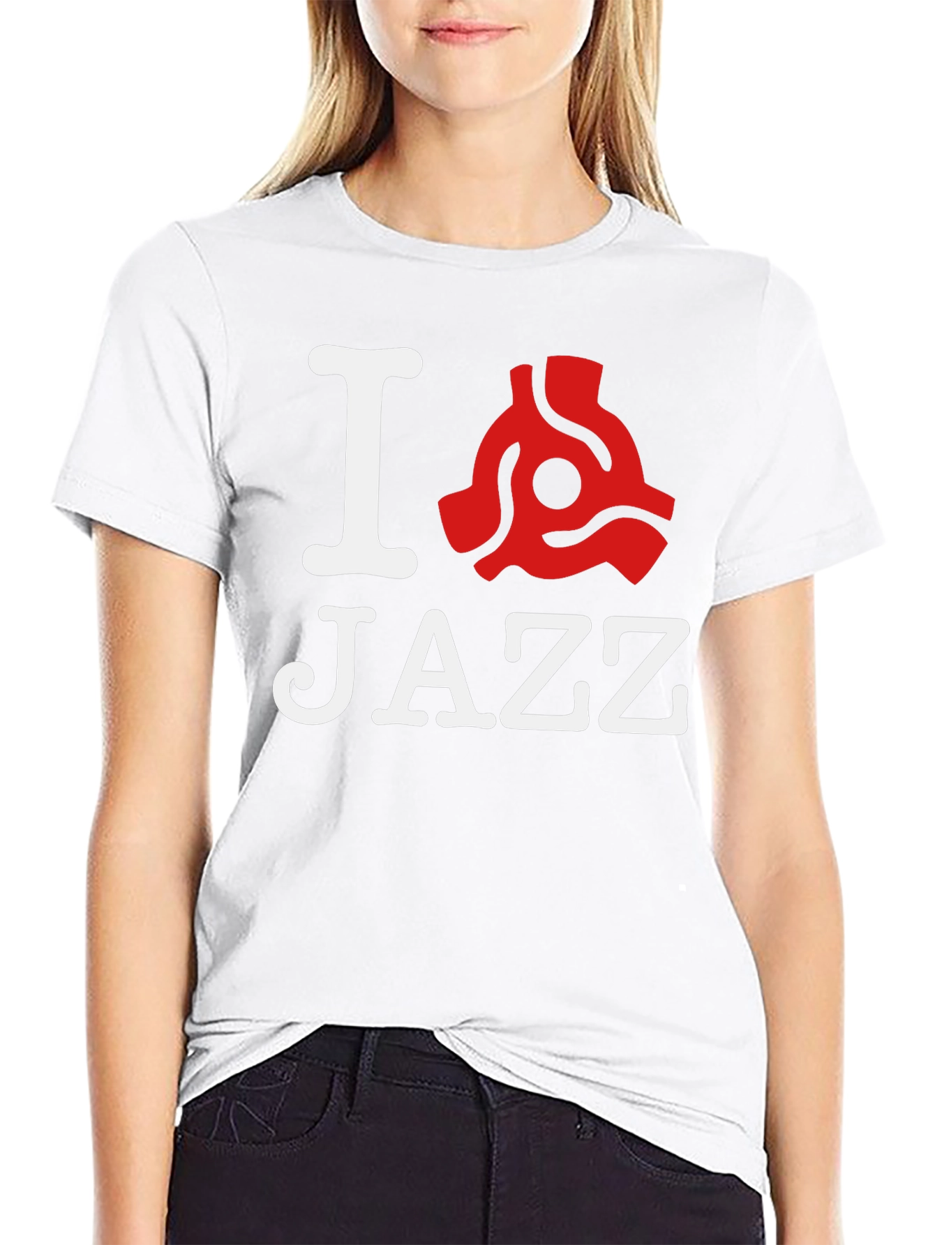I Love Jazz T-Shirt - Black Graphic Tee