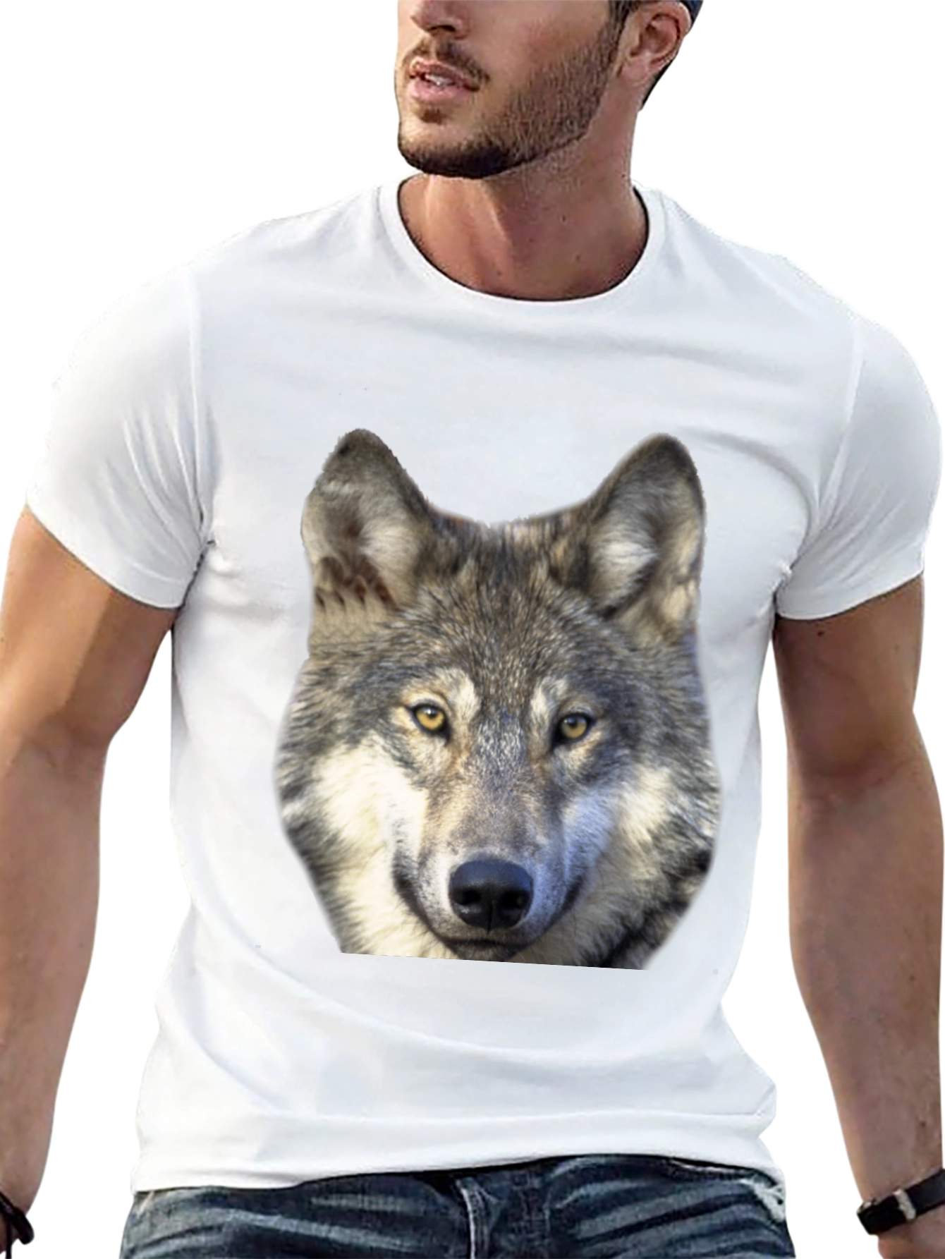 Wolf Graphic Tee - Mens Black T-Shirt
