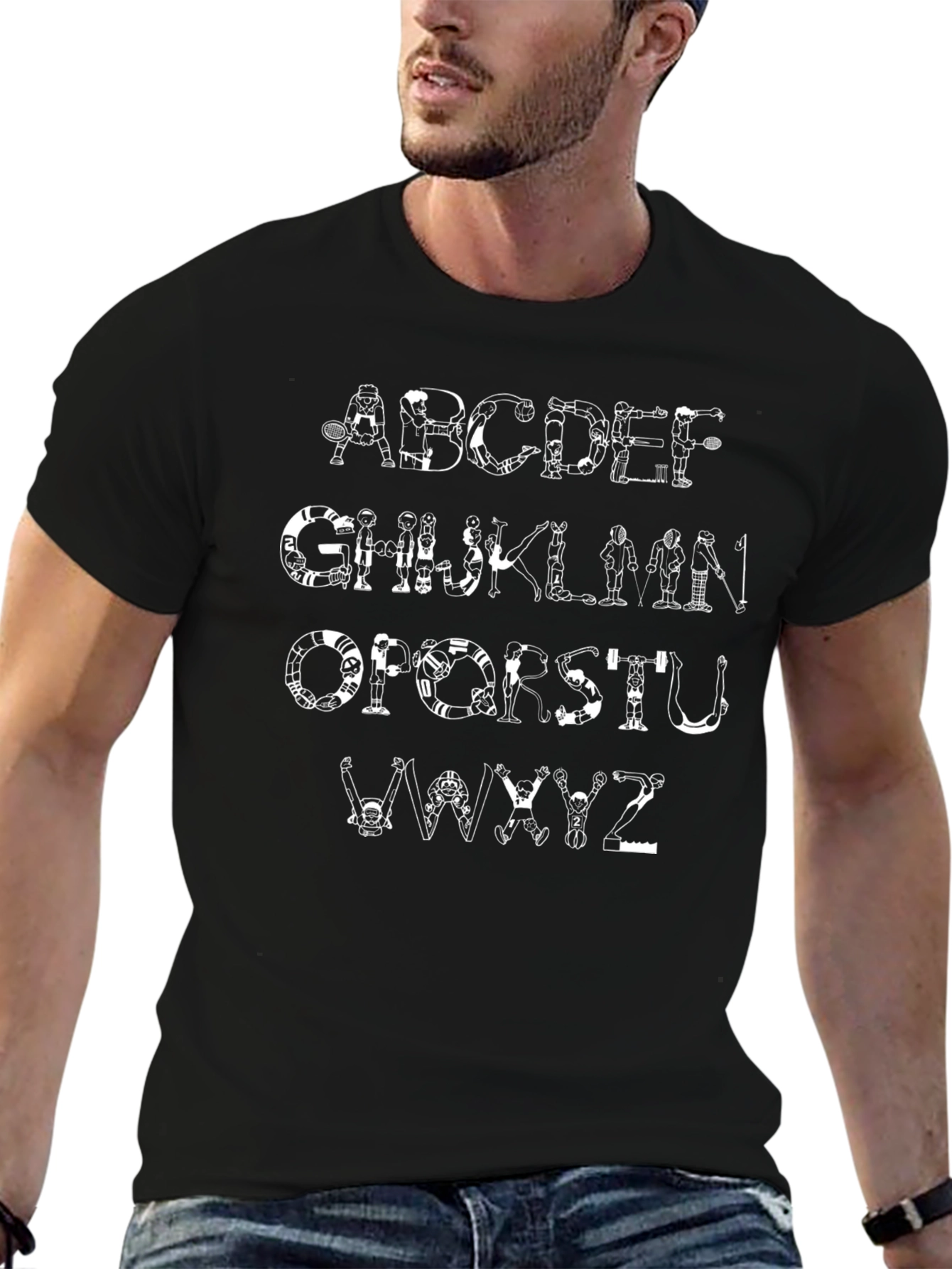 Alphabet Sports Graphic T-Shirt