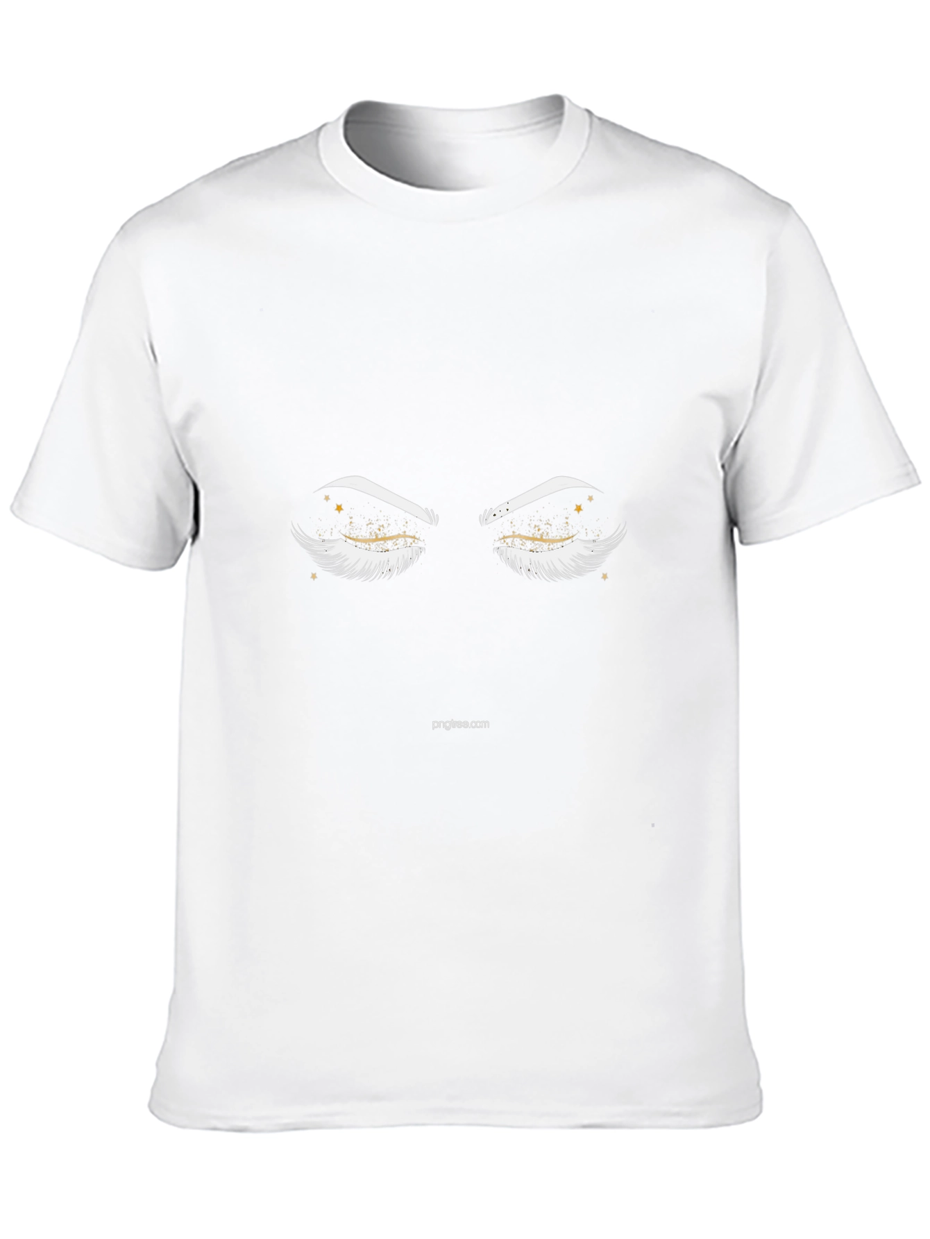 Stylish Black Graphic Tee with Eye Design