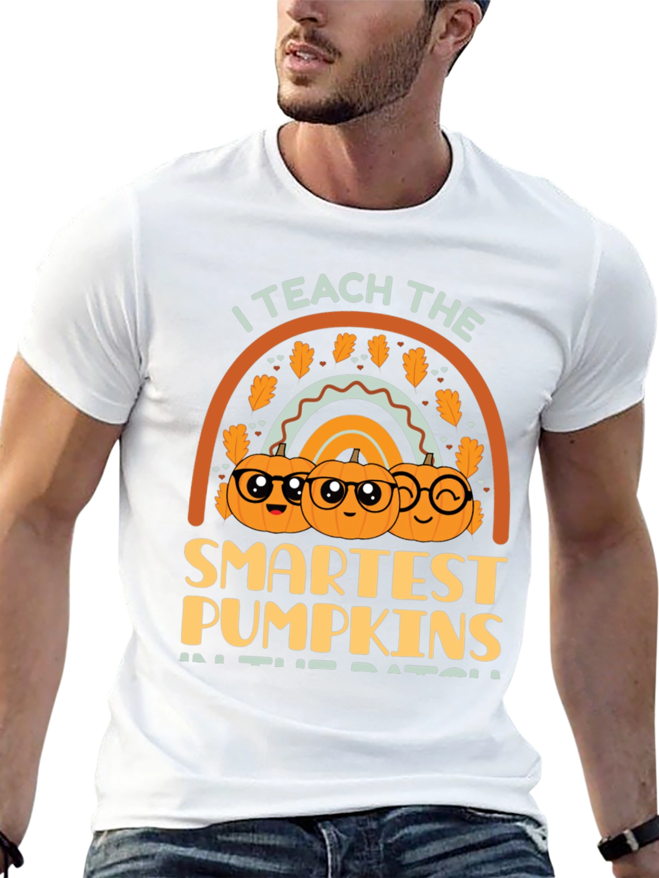 Teachers Smartest Pumpkins Halloween T-Shirt