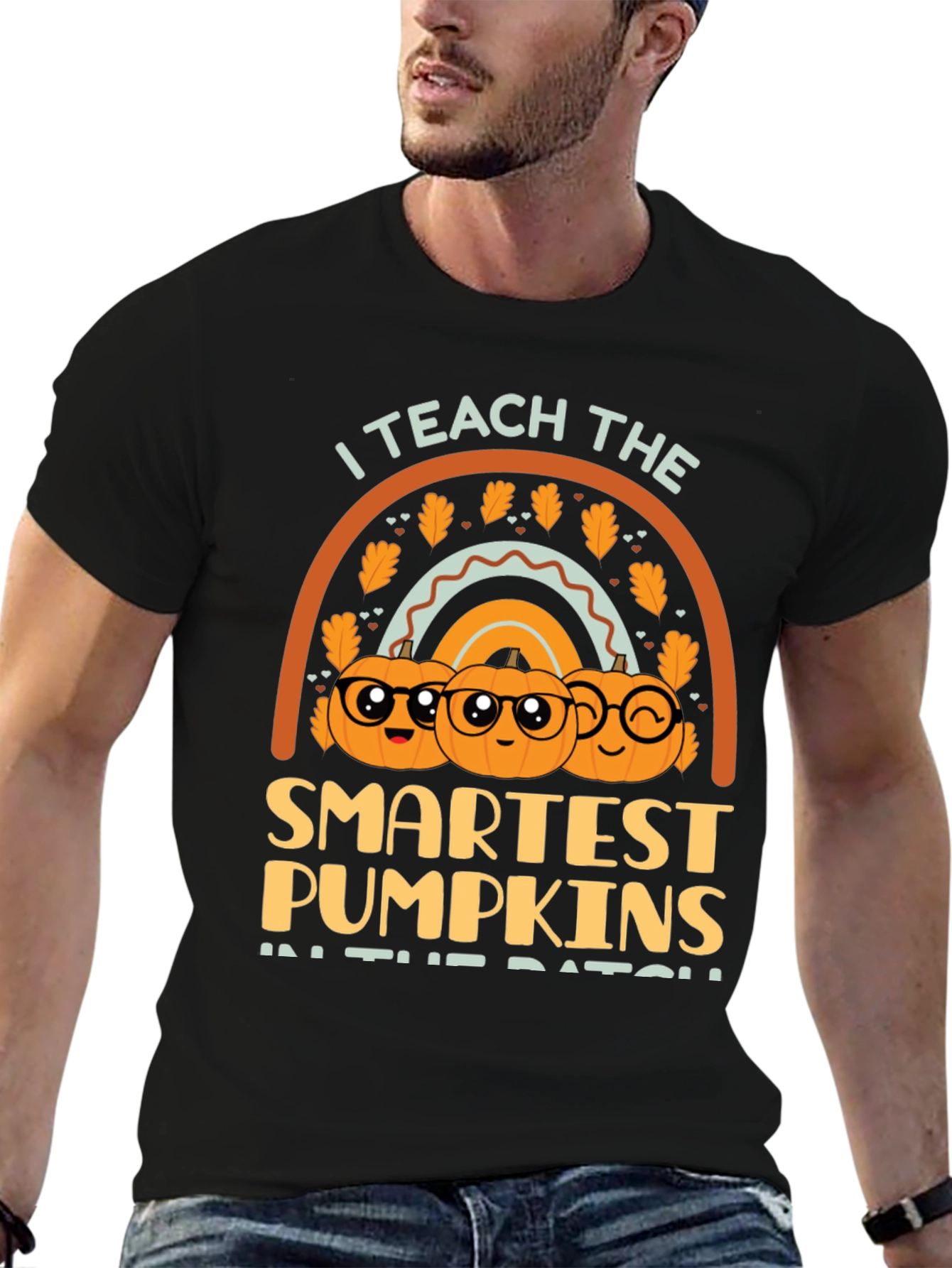 Teachers Smartest Pumpkins Halloween T-Shirt
