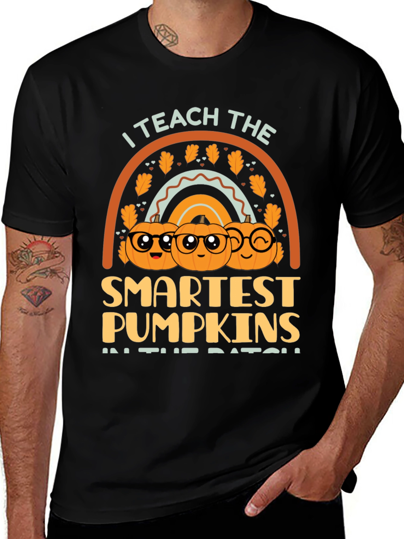 Teachers Smartest Pumpkins Halloween T-Shirt