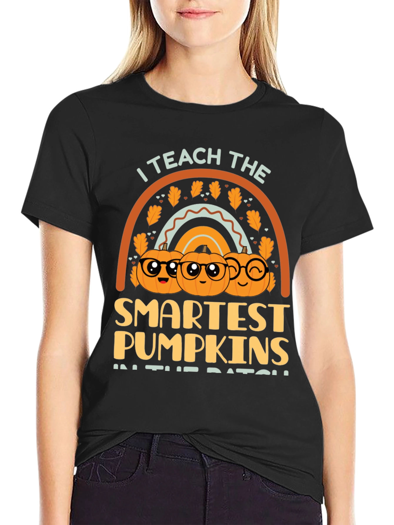 Teachers Smartest Pumpkins Halloween T-Shirt