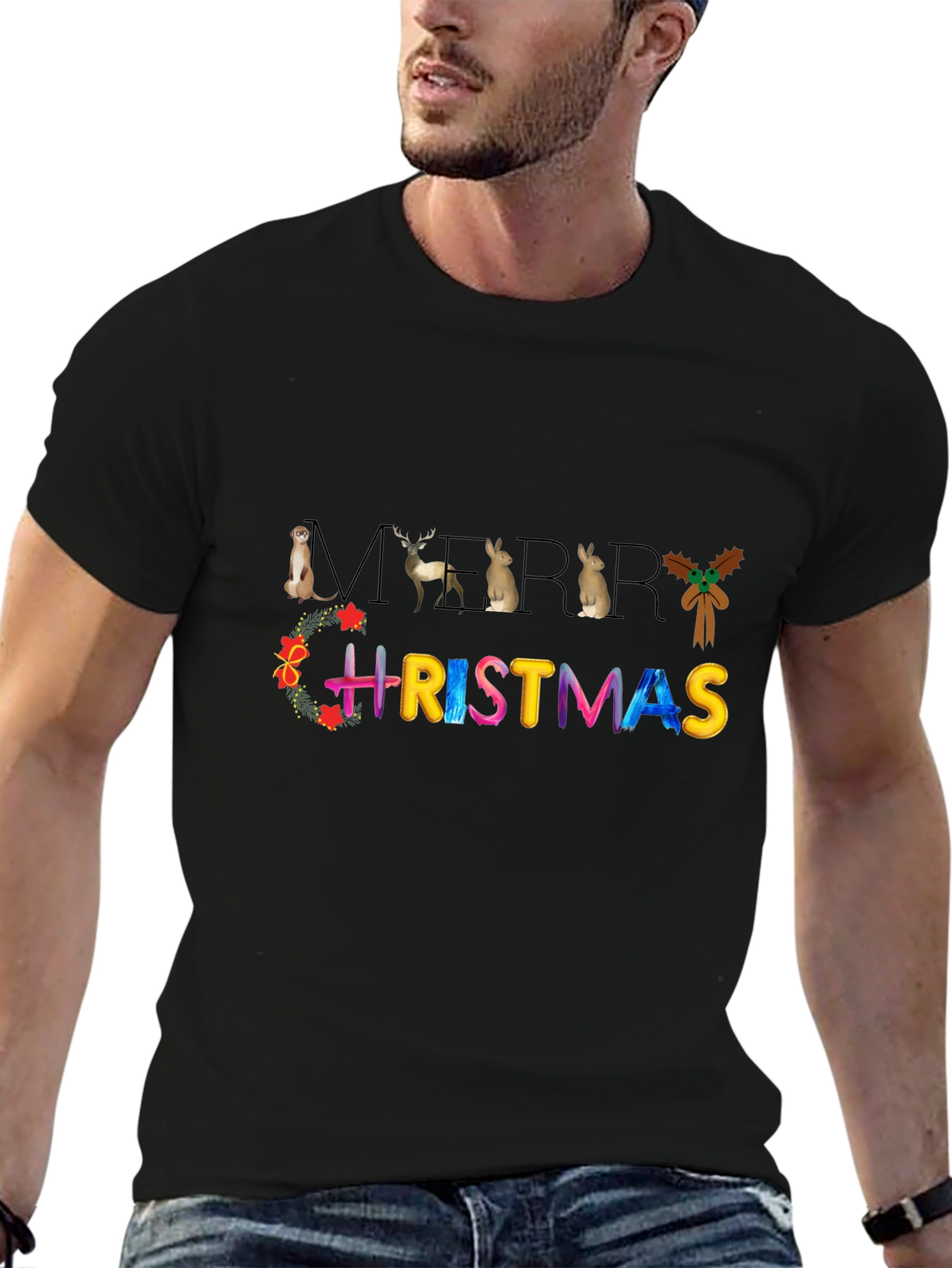 Merry Christmas Animal T-Shirt