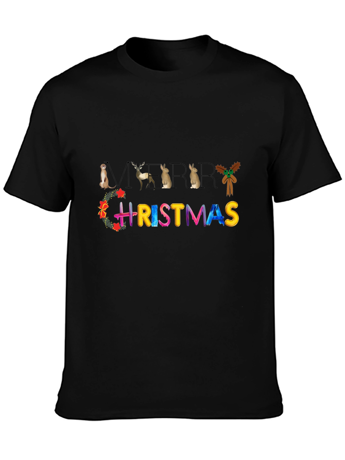 Merry Christmas Animal T-Shirt
