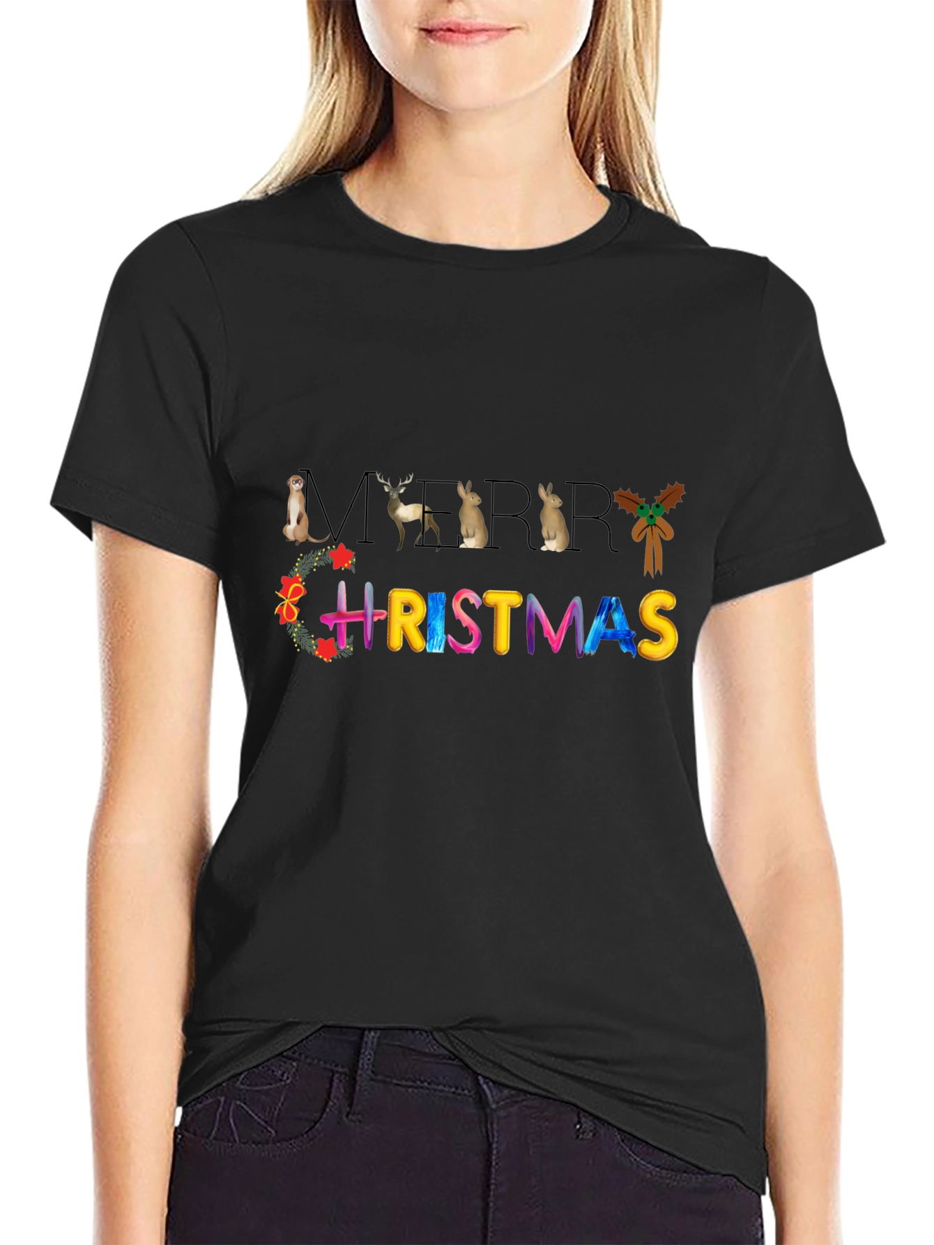 Merry Christmas Animal T-Shirt