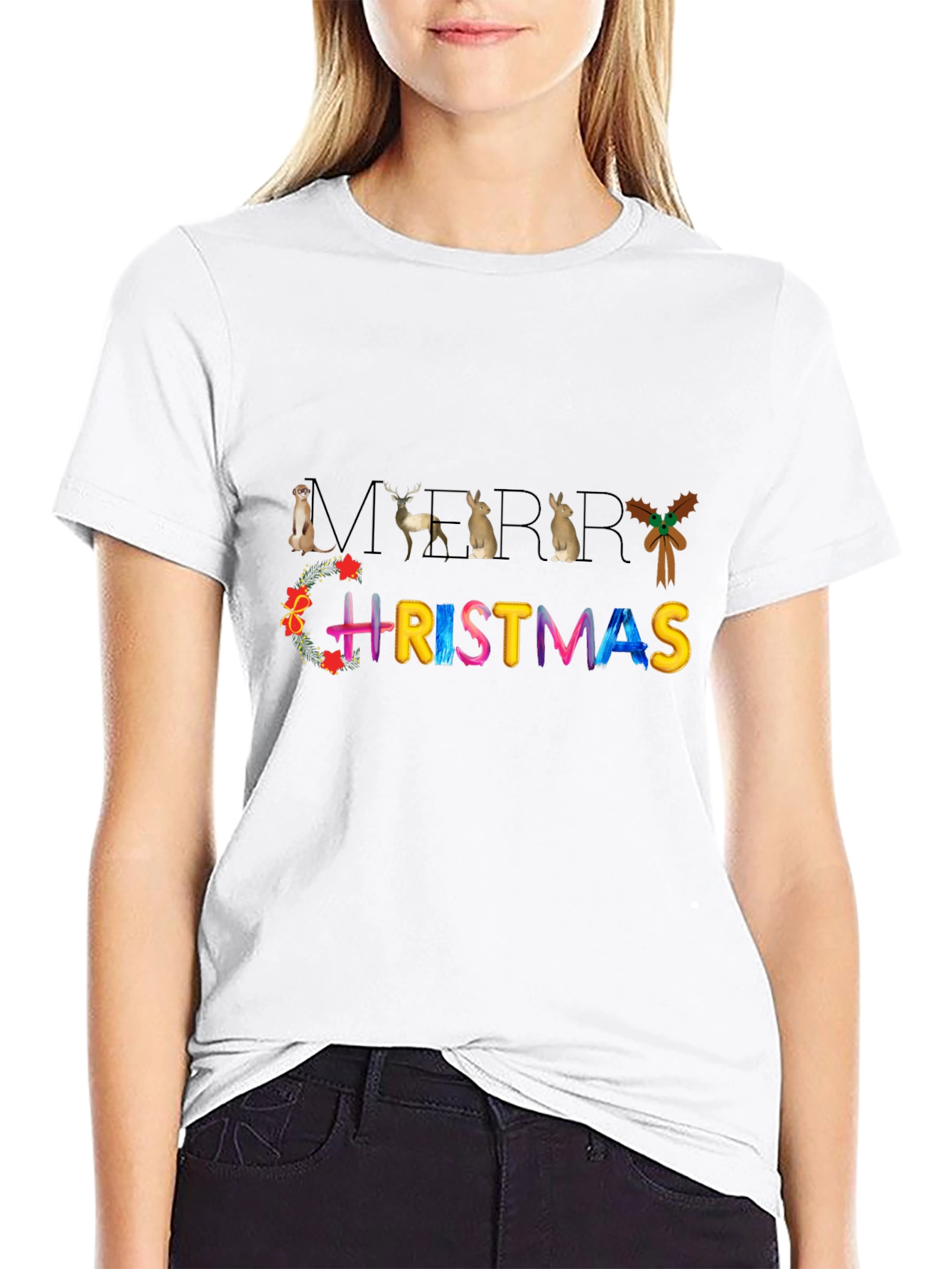 Merry Christmas Animal T-Shirt