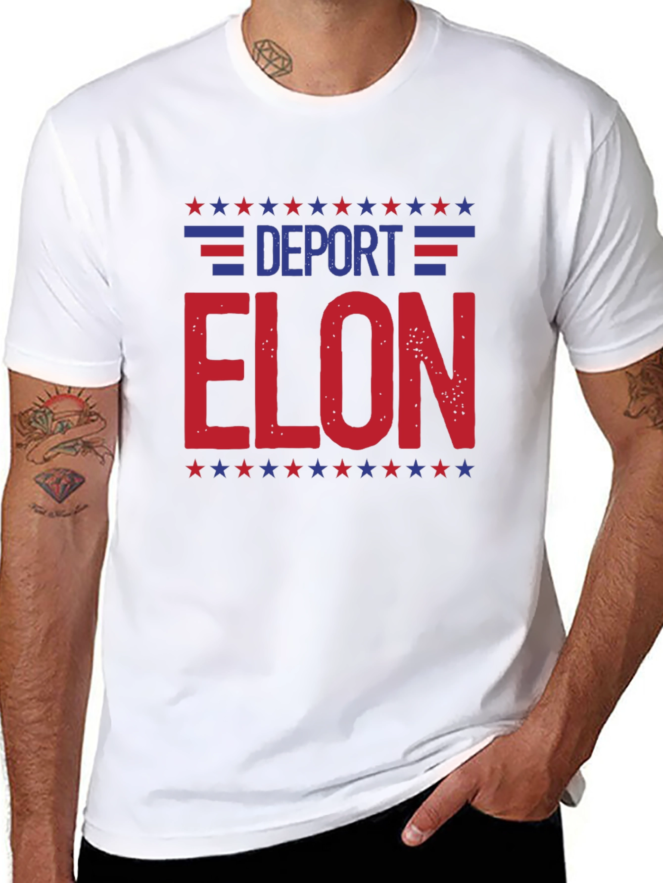 Deport Elon T-Shirt - Patriotic Political Statement Tee