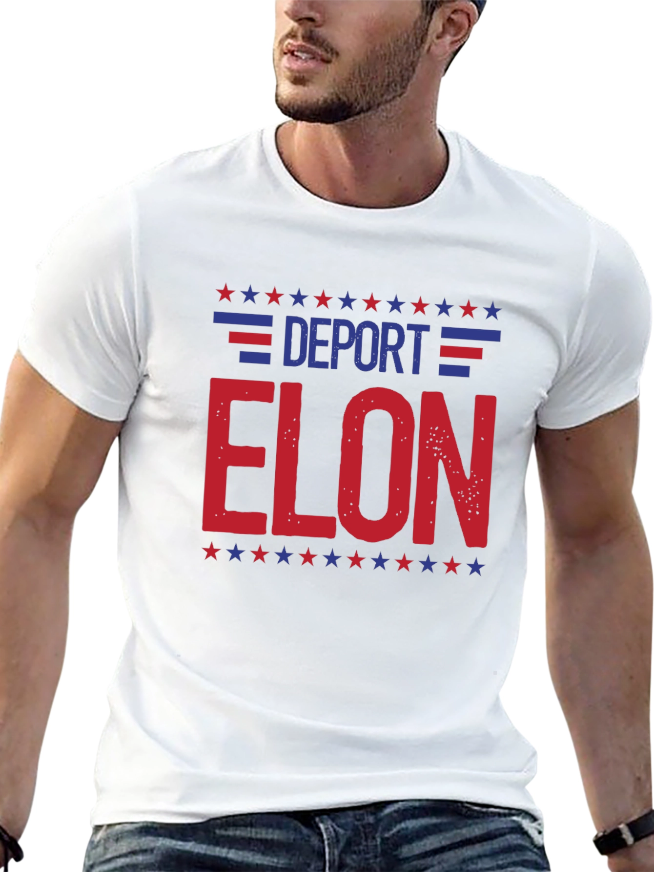Deport Elon T-Shirt - Patriotic Political Statement Tee